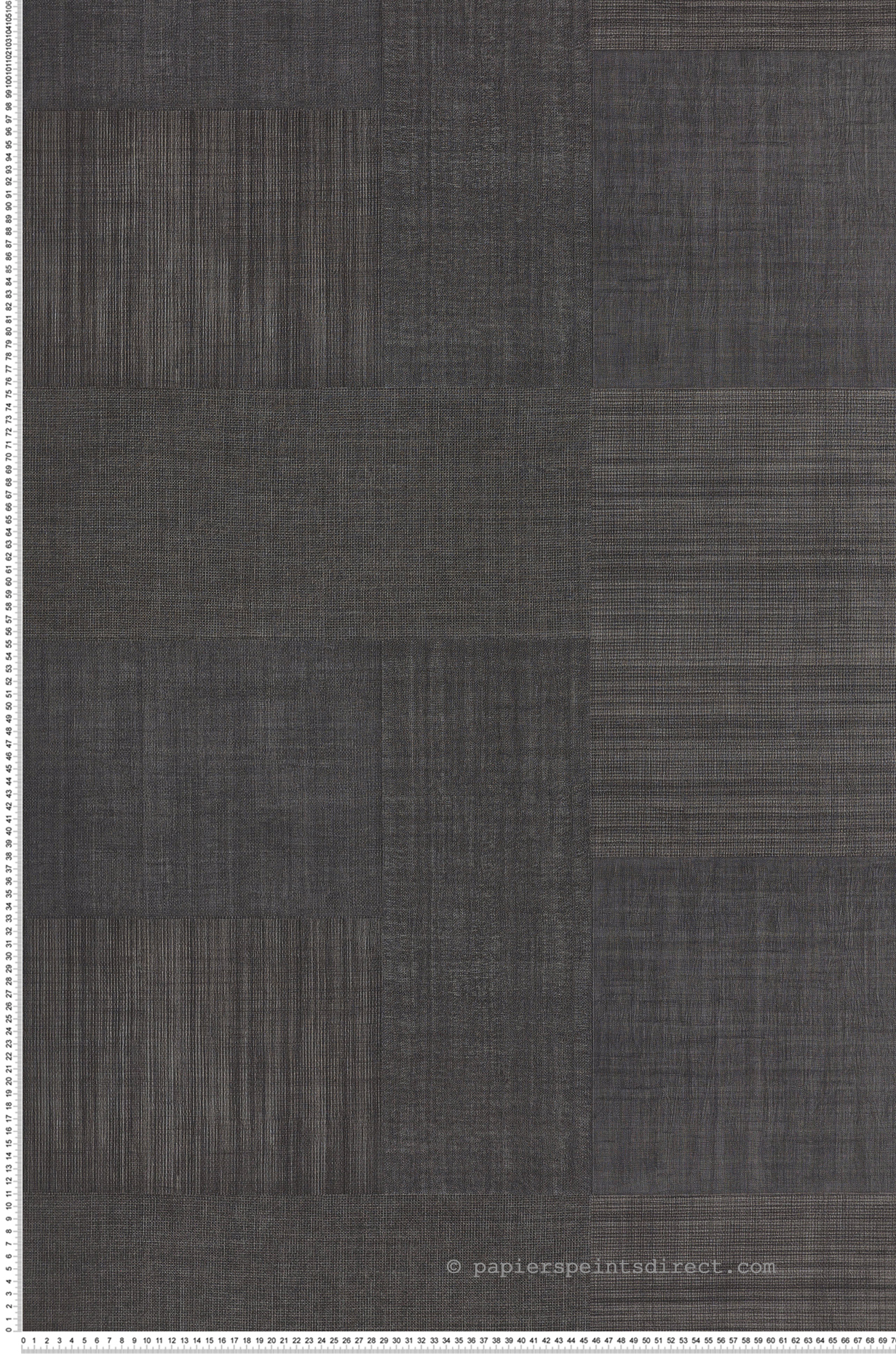 Papier peint Faux uni Rectangle Tissé Mestizo anthracite - Casa Azul de Casamance | Réf. CAS-76321732