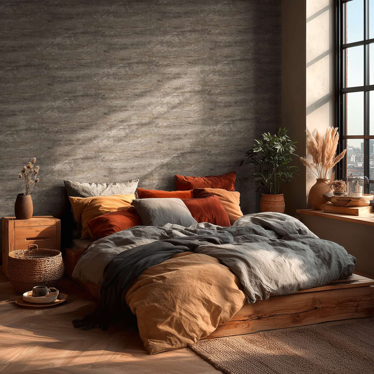 Papier peint Pierre Brute Minéral gris - Vibes & Styles d'A.S. Création AMB2| Réf. AS-791995