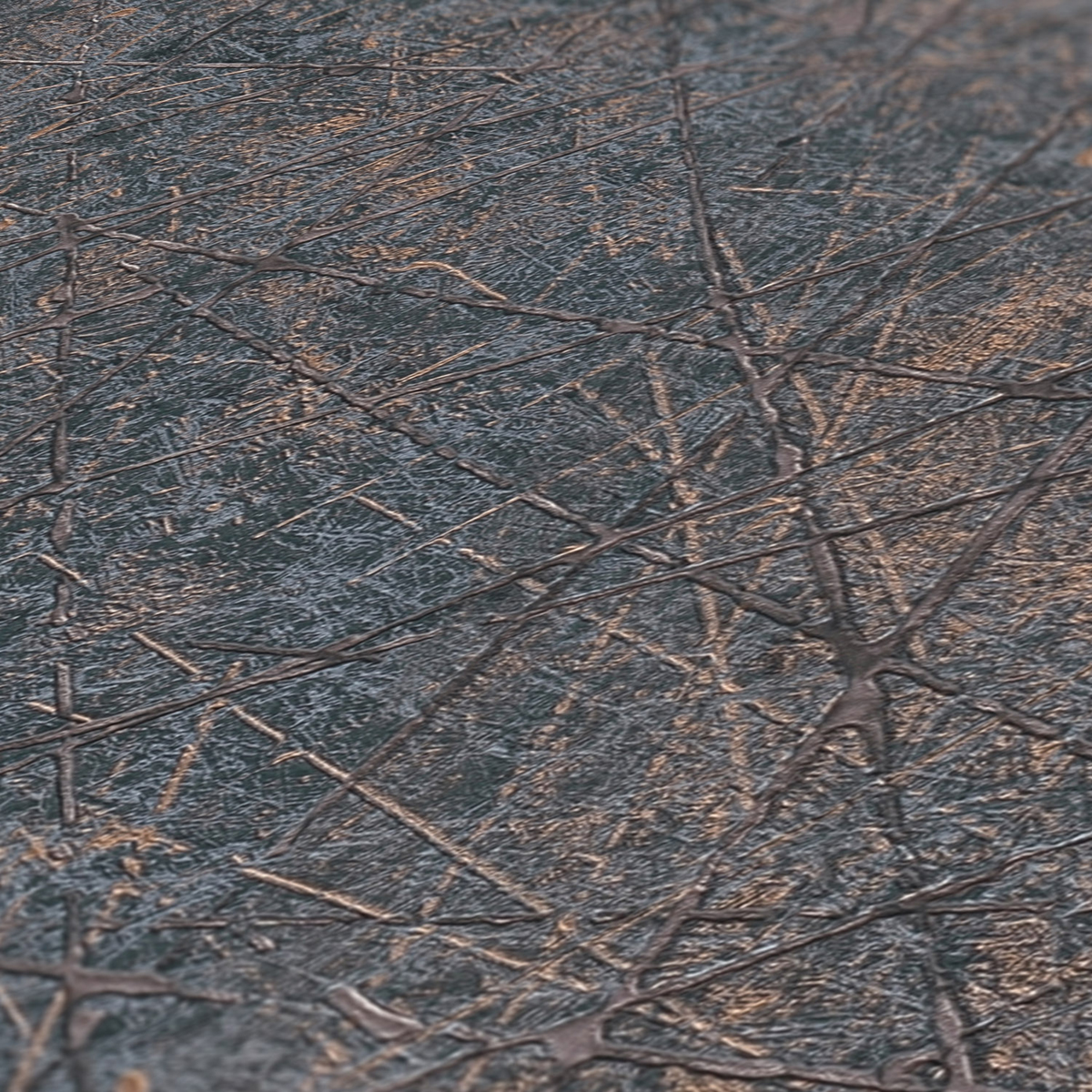 Papier peint Lignes Maha Métal noir cuivré - Metropolitan Stories 3 d'A.S. Création AMB4 | Réf. AS-391775