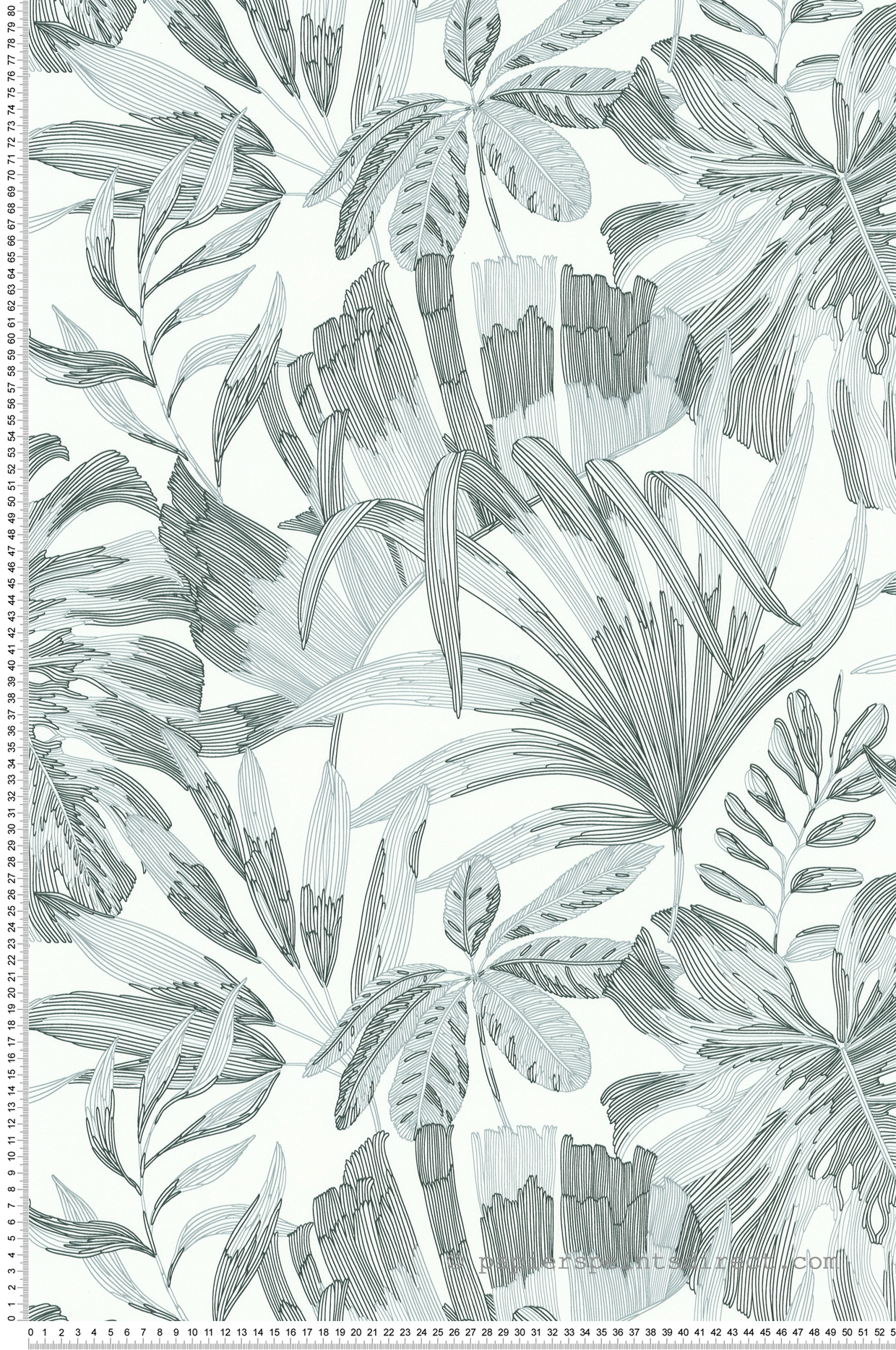 Papier peint Palmes Symphonie Tropical vert - Les Essentiels de Lutèce | Réf. LTC-51246004