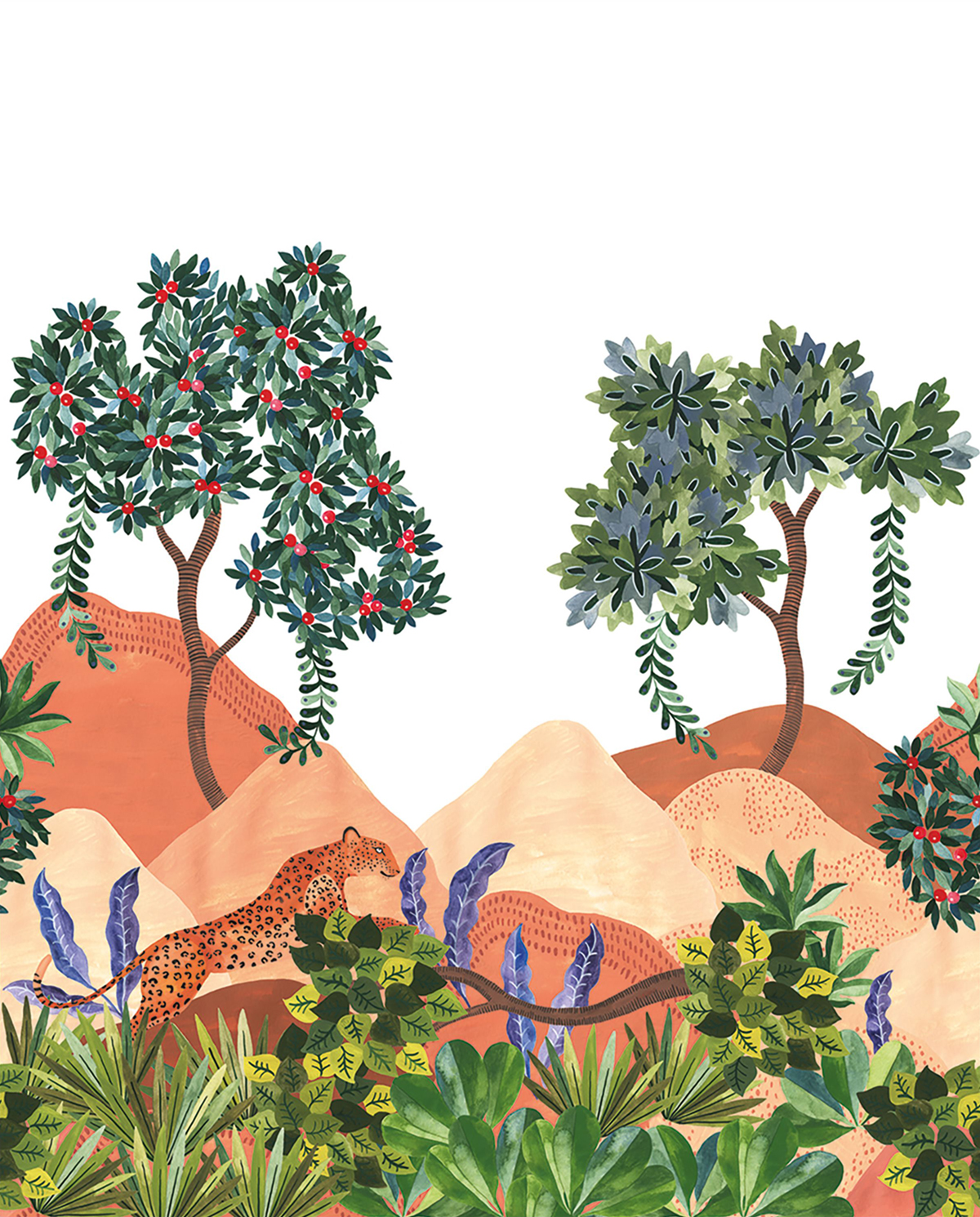 Papier peint panoramique Léopard Madura L multicouleurs 250X310 - Stay Wild de Casélio | Réf. WILD104972702