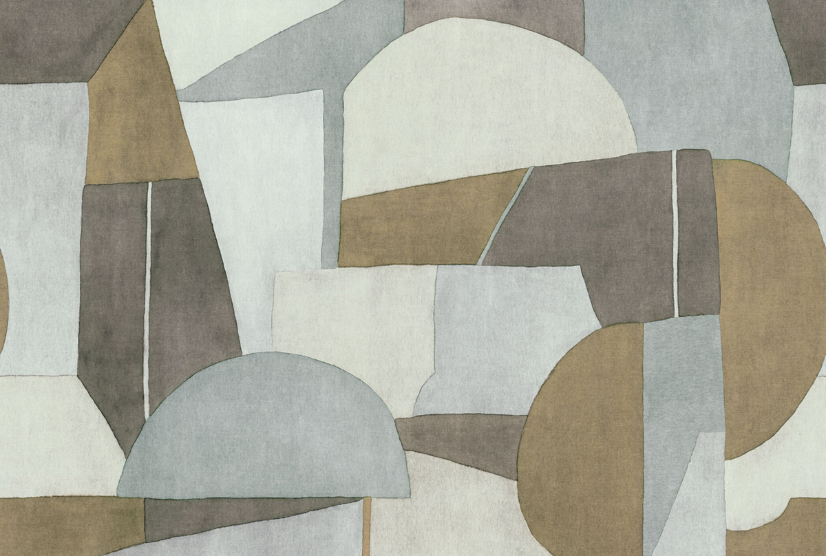 Papier peint panoramique Forme Imposante Molly S bleu gris 371X250 - Carnaby Street de Casadéco | Réf. CARN200592731