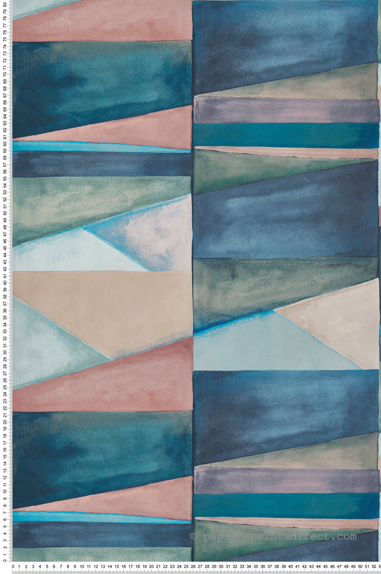 Papier peint Géométrique Ethnique vert rose - Boca Chica de Montecolino | Réf. MC-SO27031