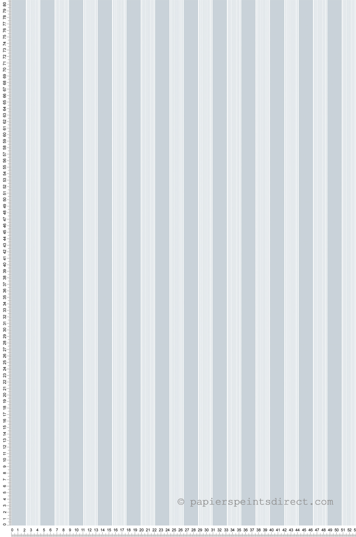 Papier peint Rayure Classique bleu blanc - My Little Cottage de Montecolino | Réf. MC-M12386