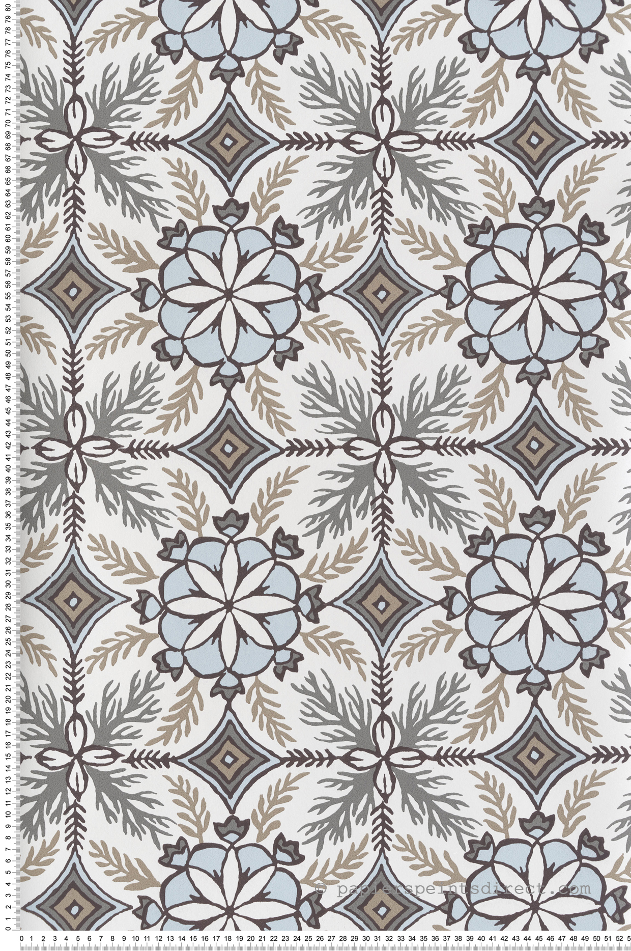 Papier peint Carreaux de Ciment bleu - Esterel de Montecolino | Réf. MC-AN28240