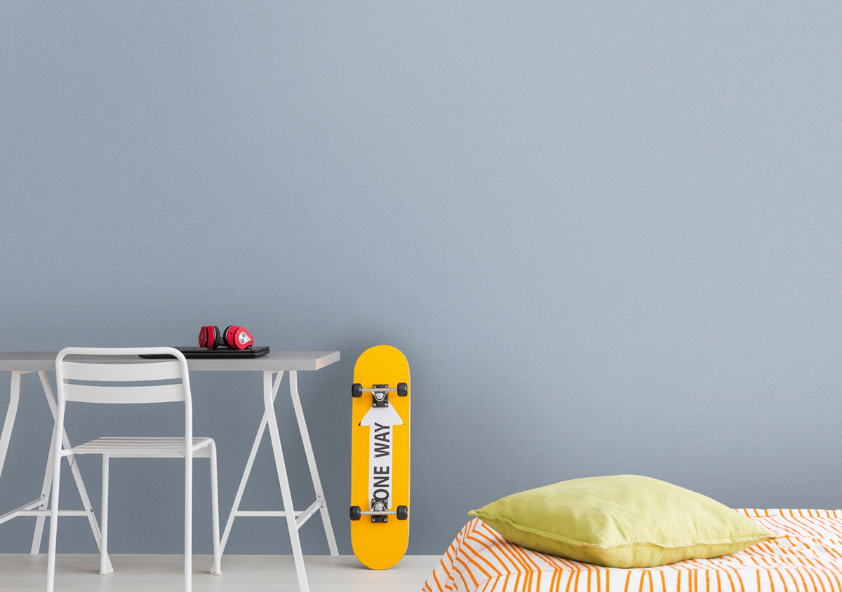 Papier peint Uni Scandi bleu fumée - Metropolitan Stories 3 d'A.S. Création AMB2 |  Réf. AS-392162