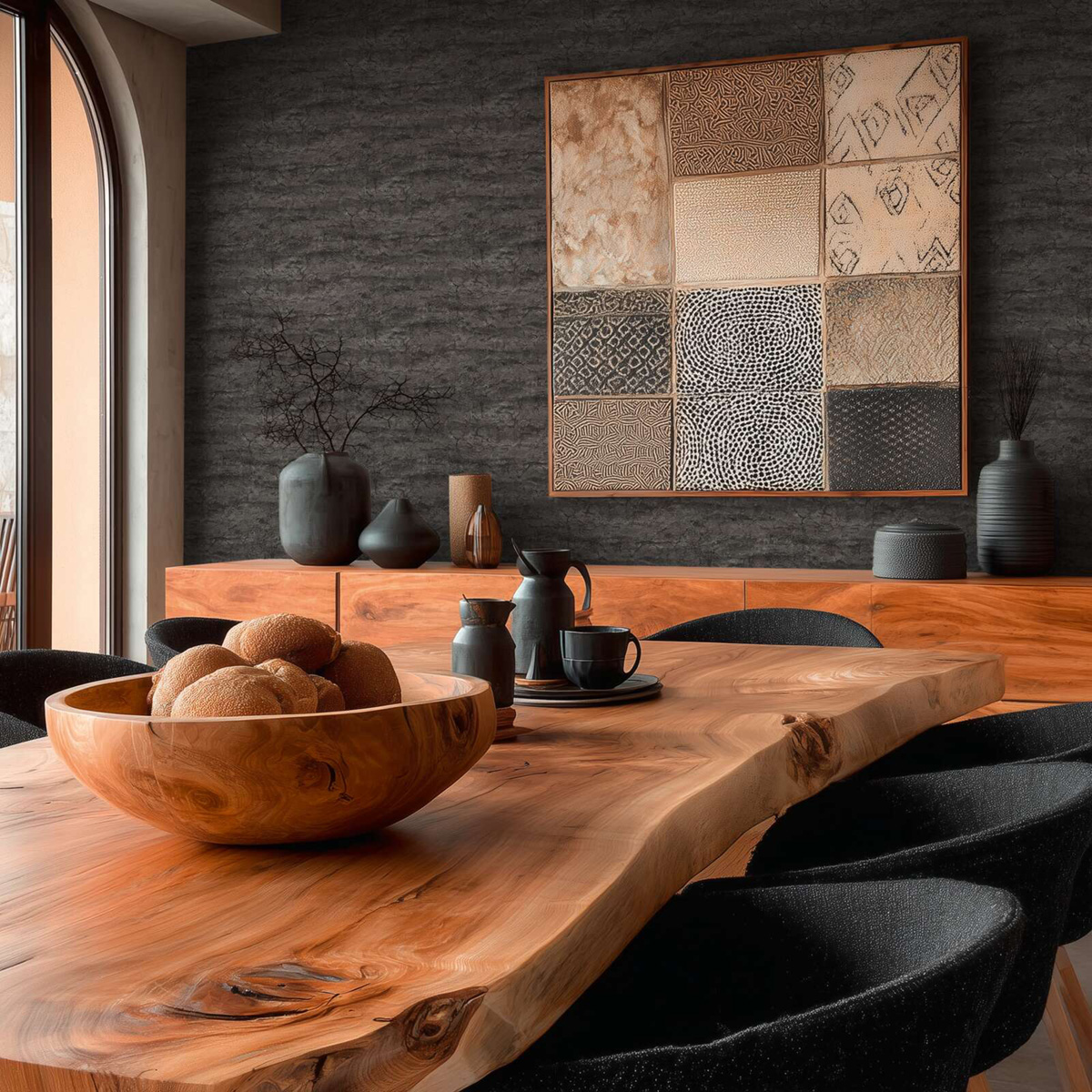 Papier peint Pierre Brute Minéral anthracite - Vibes & Styles d'A.S. Création AMB4| Réf. AS-791992