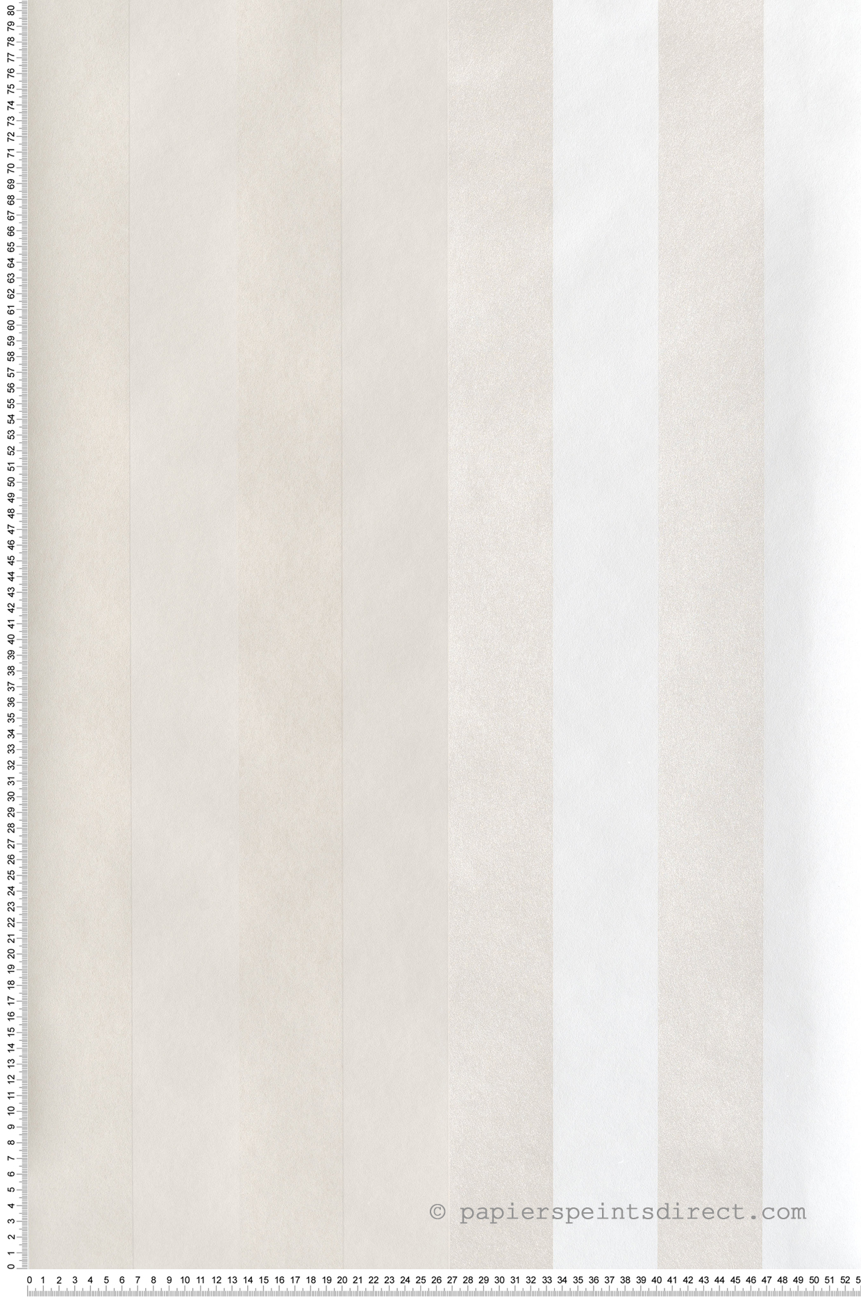 Papier peint Rayure Irisée Infinitus blanc nacré - Romance de Masureel | Réf. MAS-ROM505