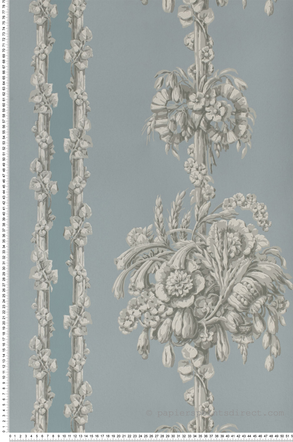 Chelsea Bridge bleu - Papier peint London Wallpapers IV de Little Greene