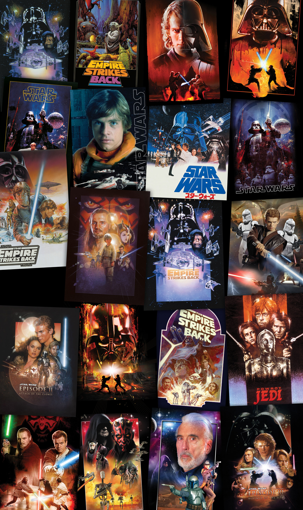 Star Wars Posters Collage- Papier peint XXL Komar