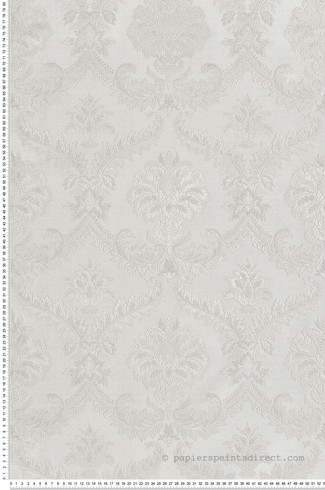 Papier peint Médaillon Baroque gris clair - Opera de Montecolino | Réf. MC-OP33331