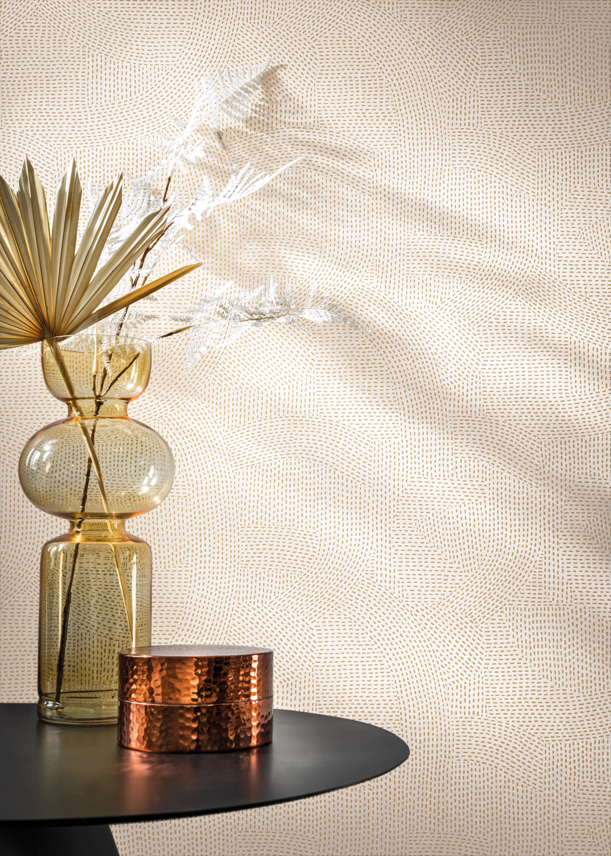 Papier peint Design Franz ivoire - Printemps Viennois de Casamance | Réf. CAS-74790720