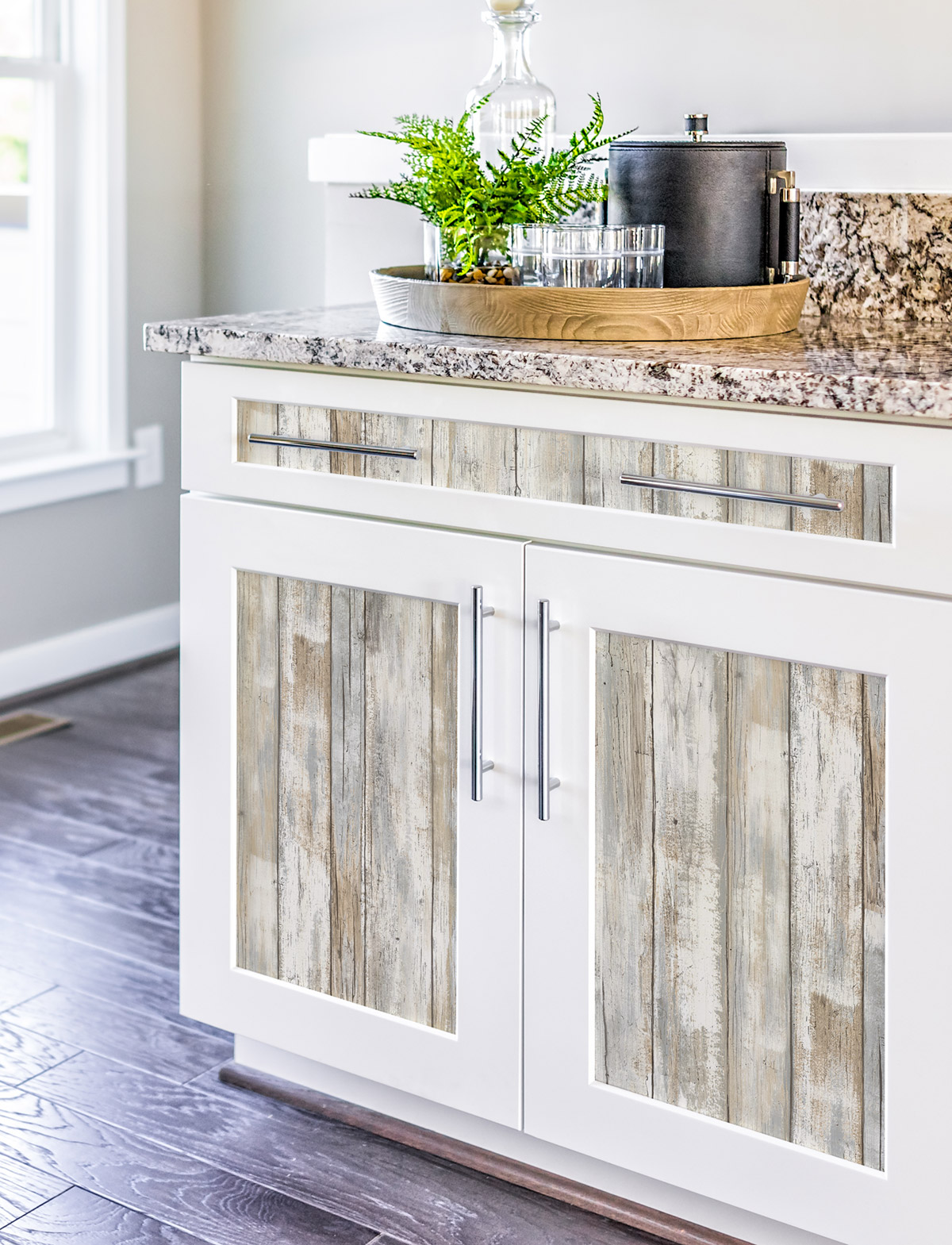 Papier peint adhésif Planche Bois Wood grège - Les Adhésifs de Lutèce AMB3| Réf. LTC-RMK9050