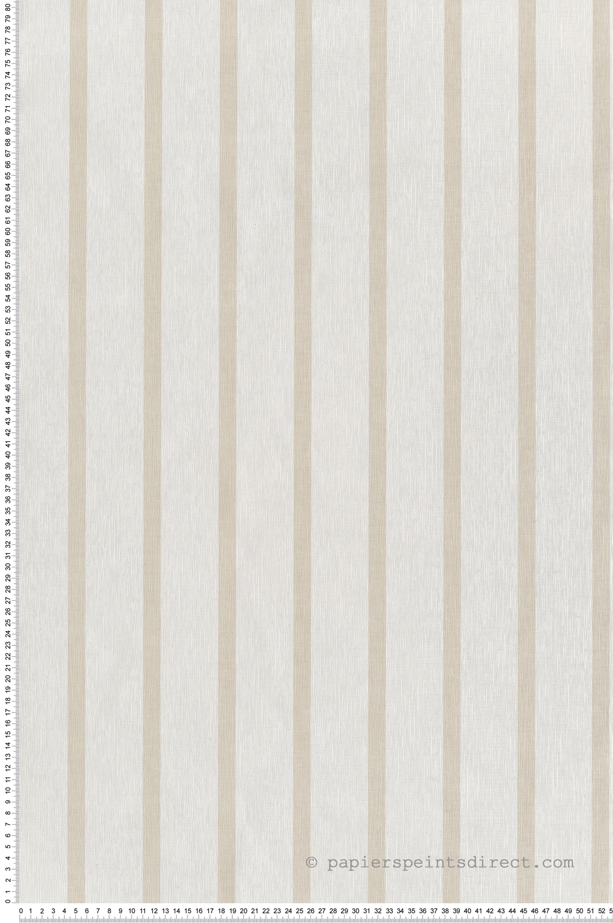 Papier peint Rayure Tissé Katy écru - Twist de Casélio | Réf. TST106491010