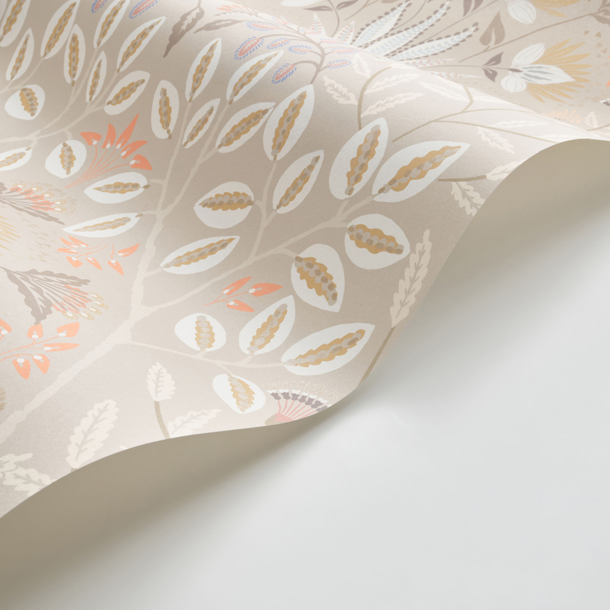 Papier peint Fleur Baroque Lords taupe - Derby de Casadéco AMBV | Réf. DERB89291299