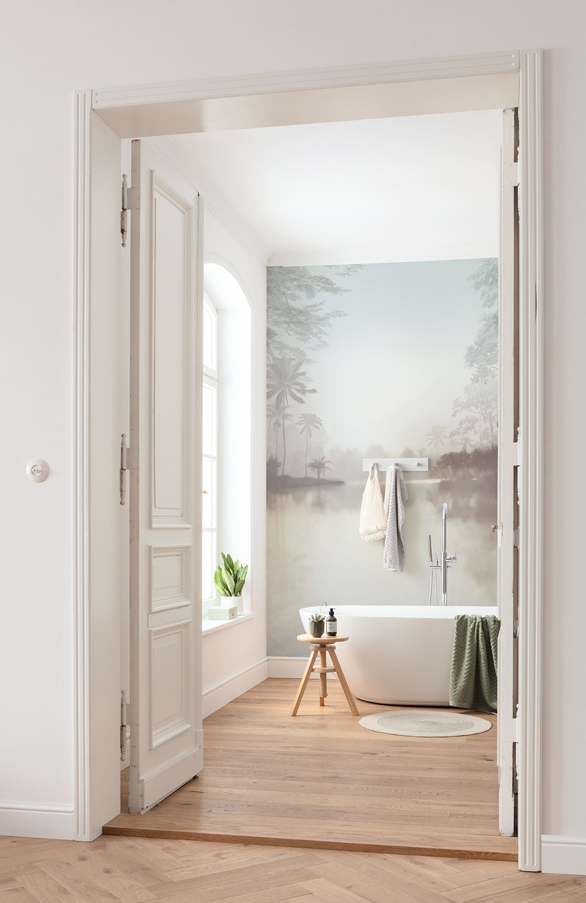 Papier peint panoramique Lac Tropical Pure - Papier peint Komar RAW