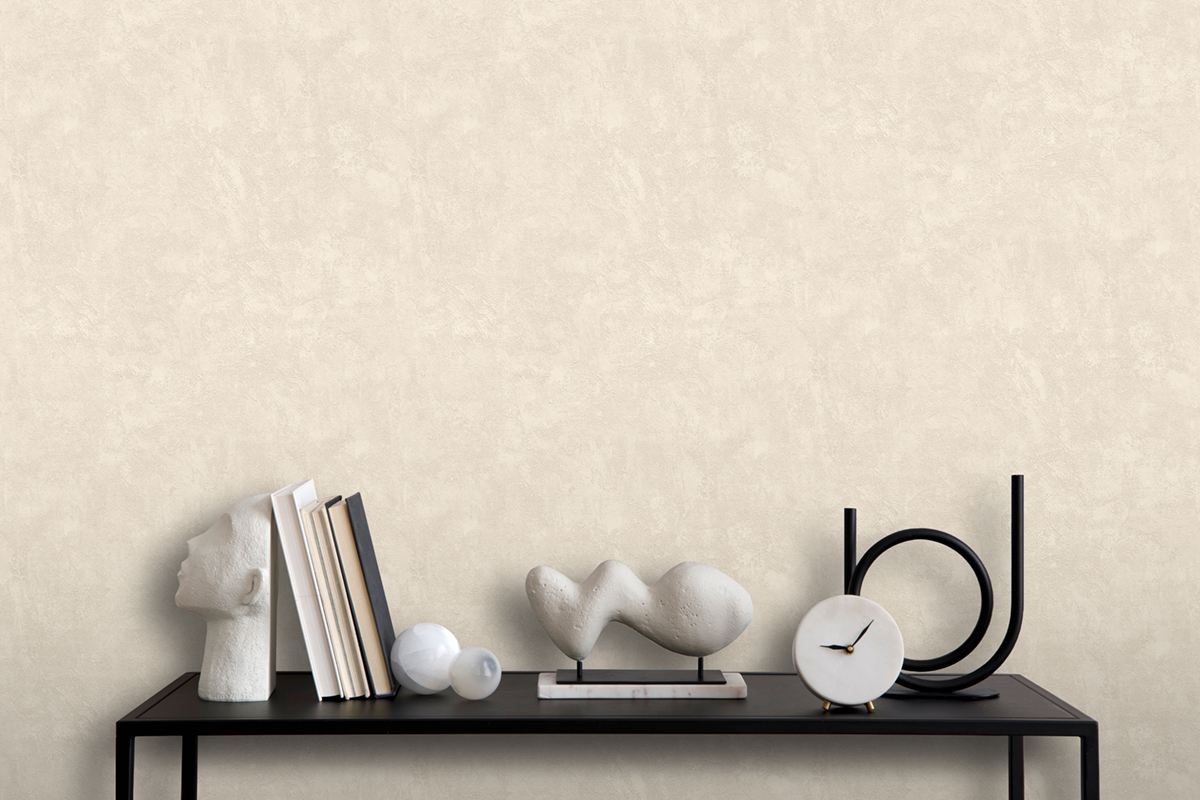 Papier Peint Uni Béton Ciré beige - Artifice d'Ugépa | Réf. UGP-M79607