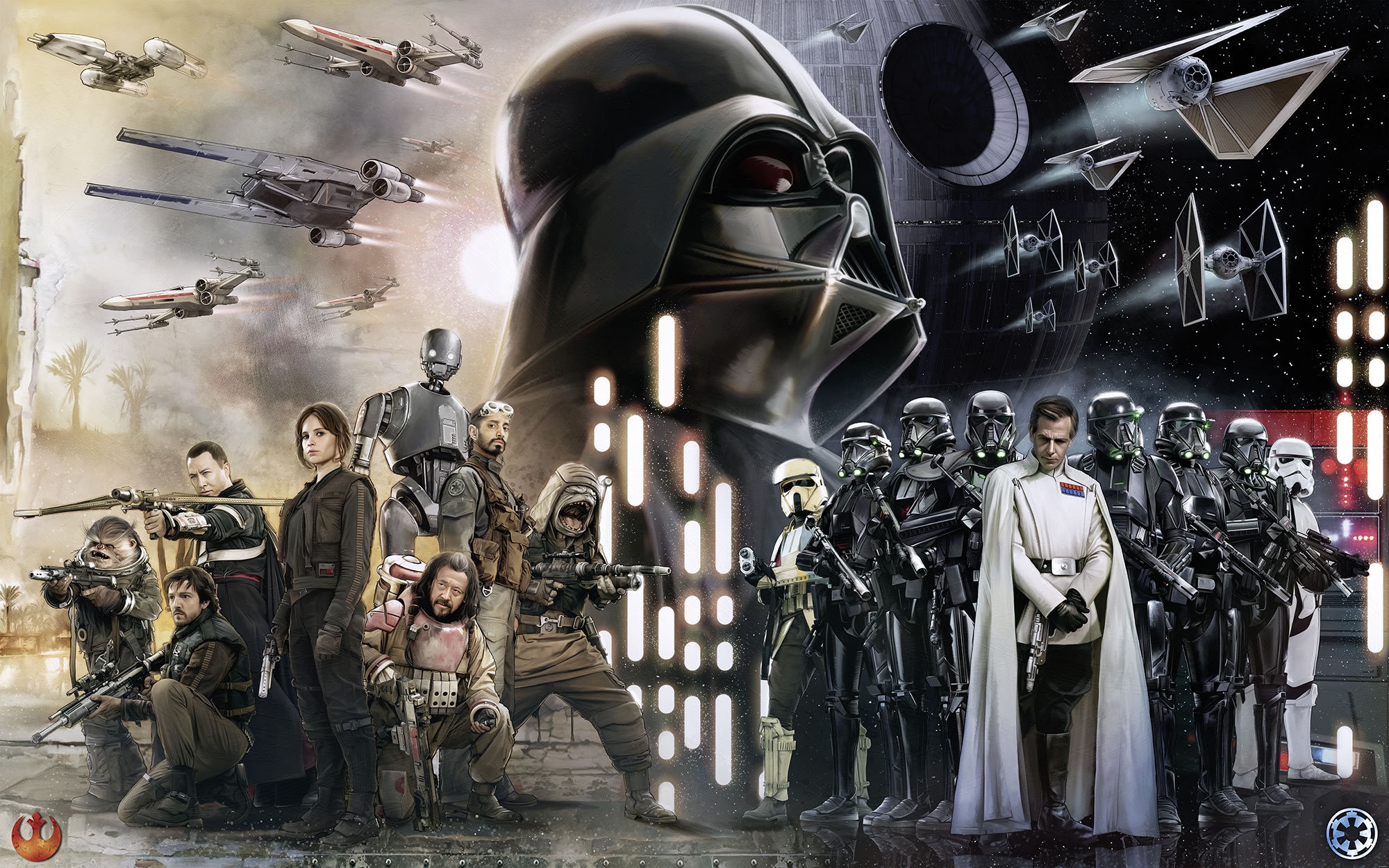 Panoramique Star Wars Collage - Papier peint Komar