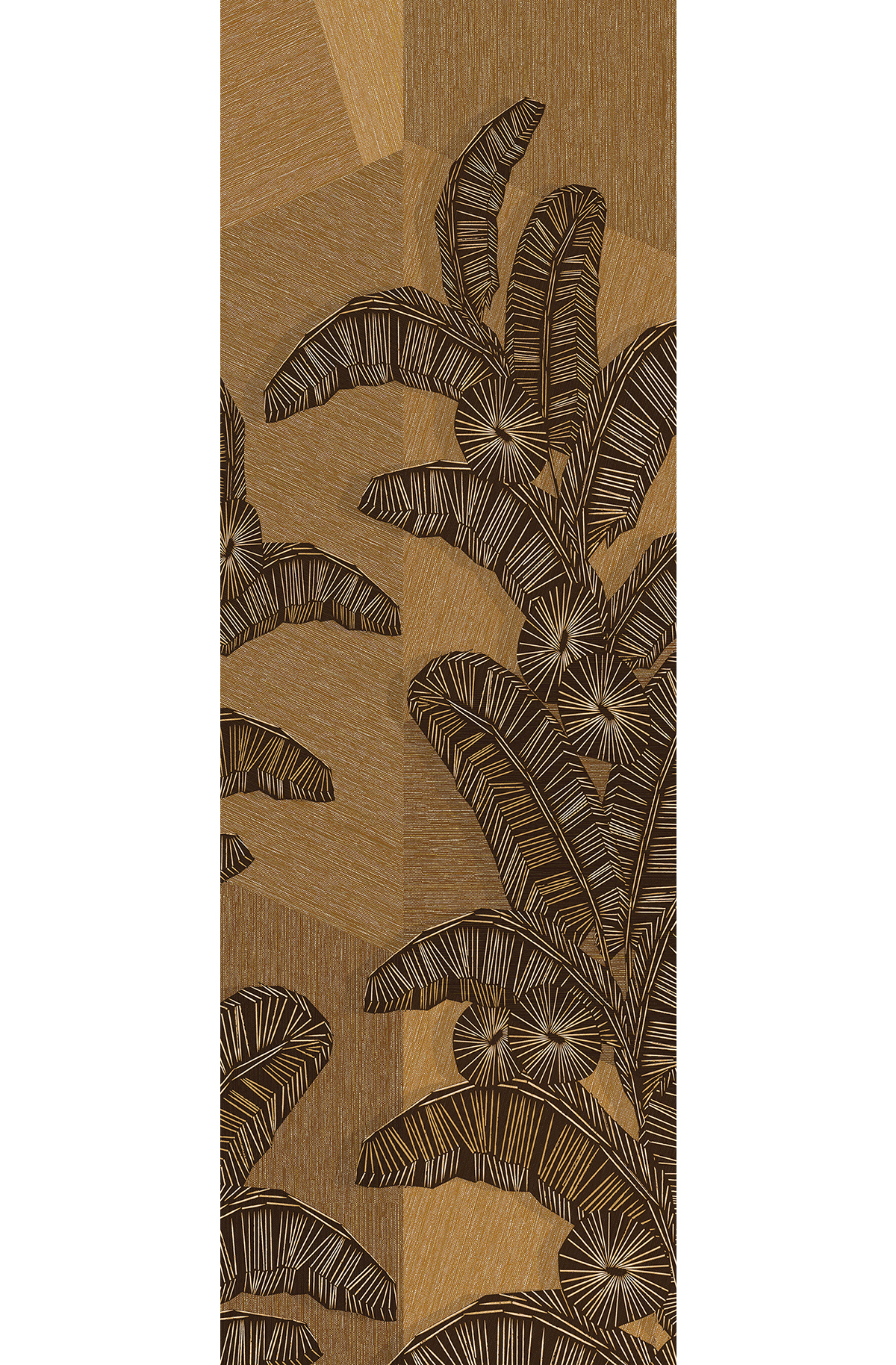 Papier peint panoramique Palme Graphique Yucatan jaune - C H260 - Amani de Masureel | Réf. MAS-DGAMA2013-260