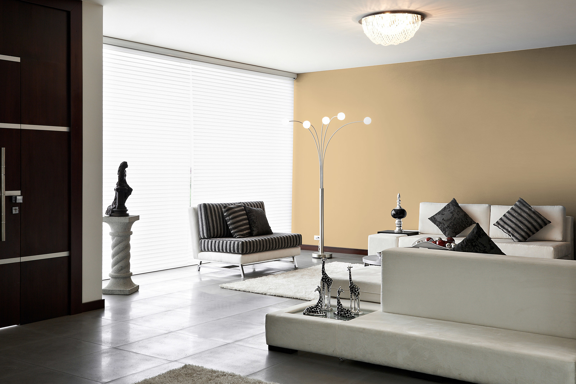 Image d'un pot de 1 litre de peinture Puro beige smooth saffron - c8010