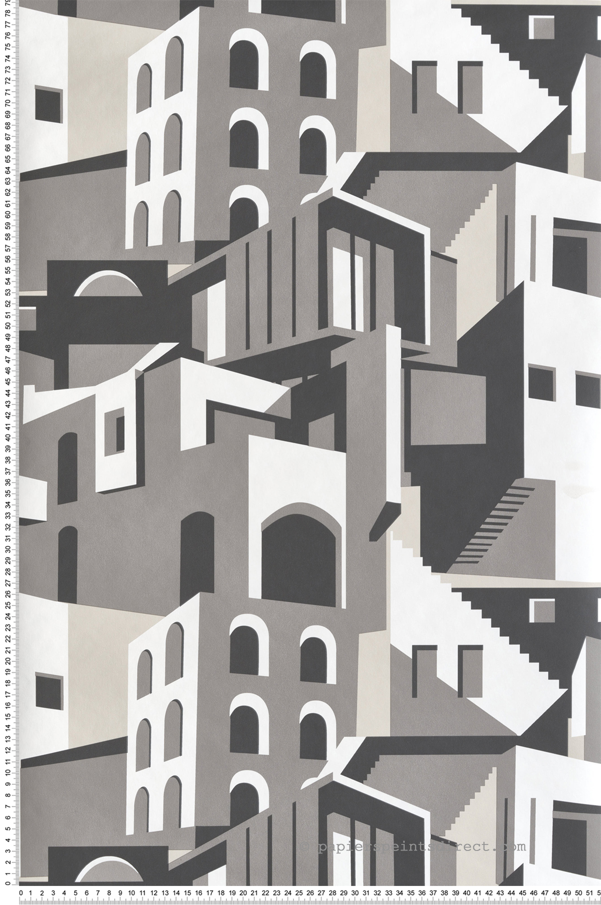 Papier peint adhésif Architecture Moderne gris - Les Adhésifs de Lutèce | Réf. LTC-PSW1247RL