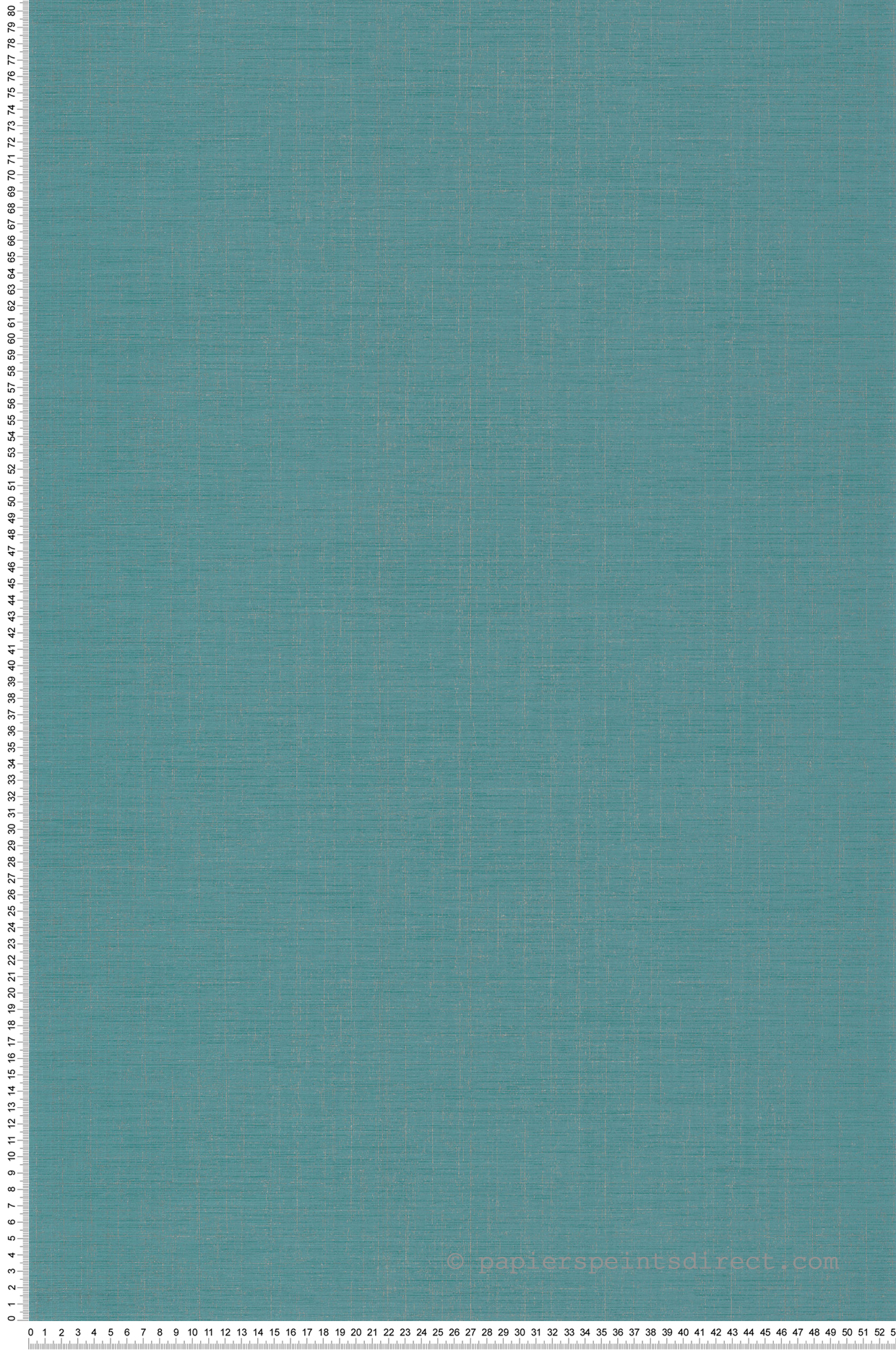 Papier peint Faux Uni turquoise profond - Five o'clock de Casadeco | Réf. FOCL85846408