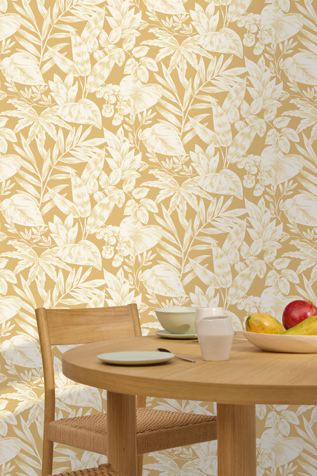 Papier peint Feuille Jungle Kalea ocre - Elea de Casélio | Réf. ELEA107362010