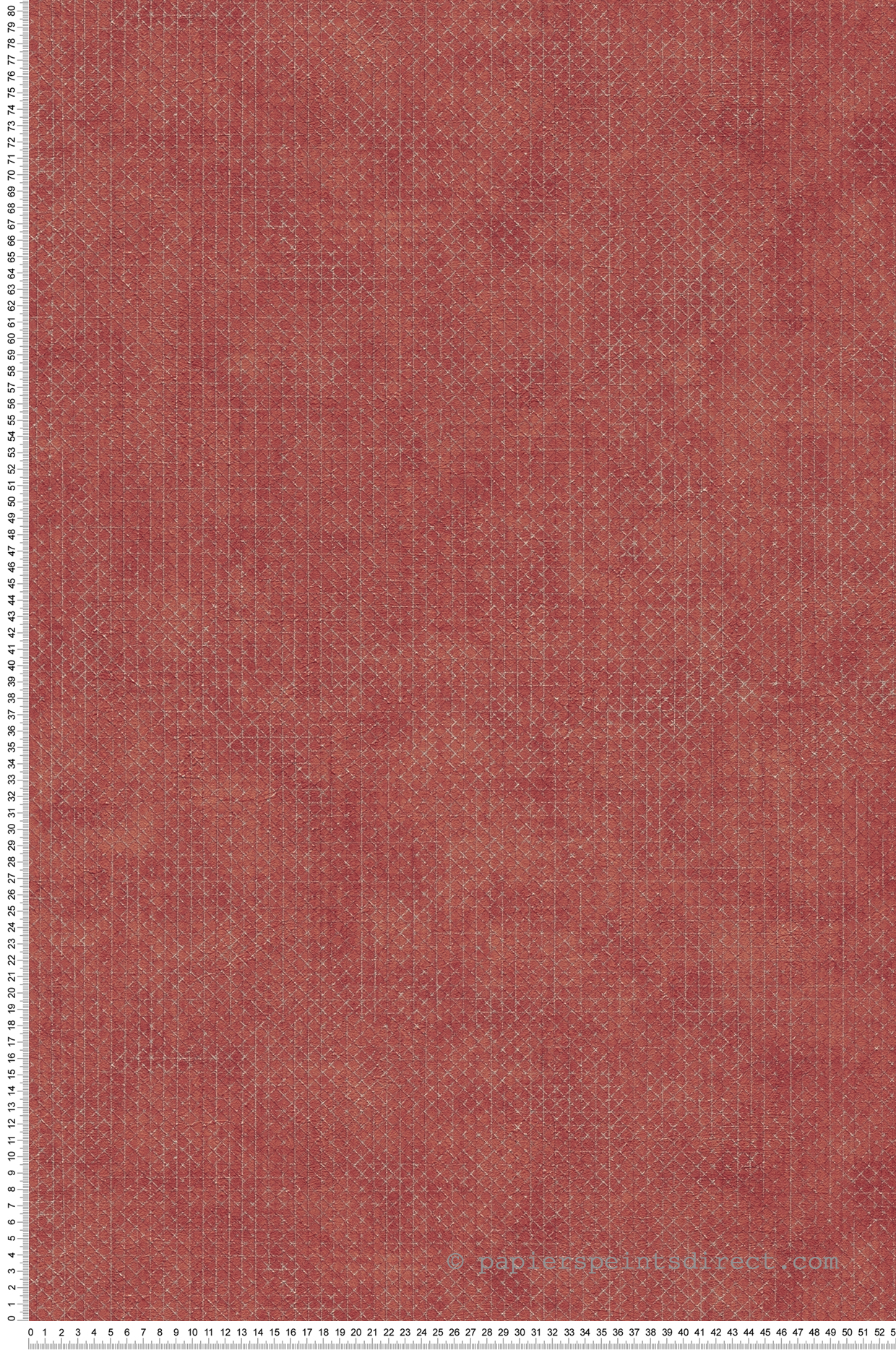Papier peint Petits Croisillons rouge doré - The BOS d'A.S. Création | Réf. AS-388268