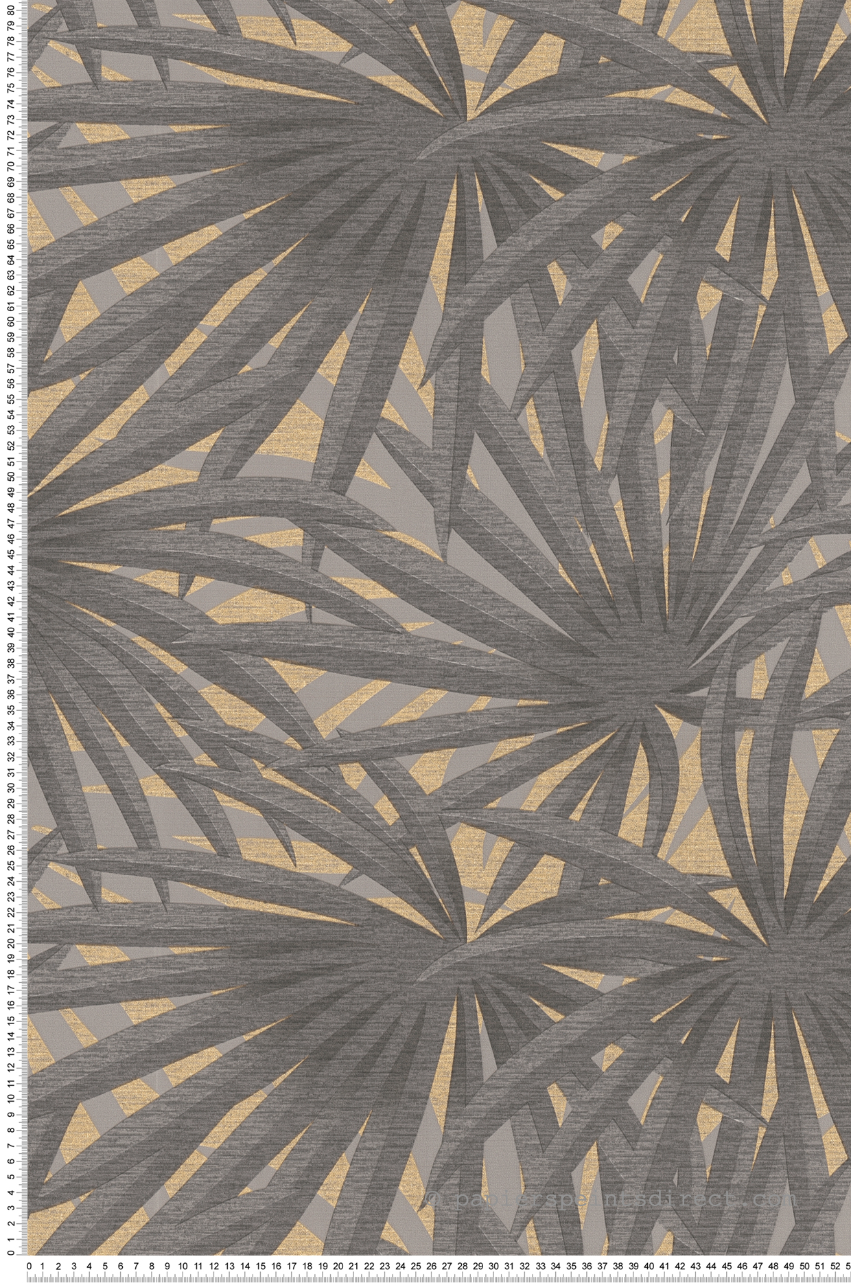 Papier peint Palmier Feuillage gris doré - Metropolitan Stories 2 d'AS Création | Réf. SP15492