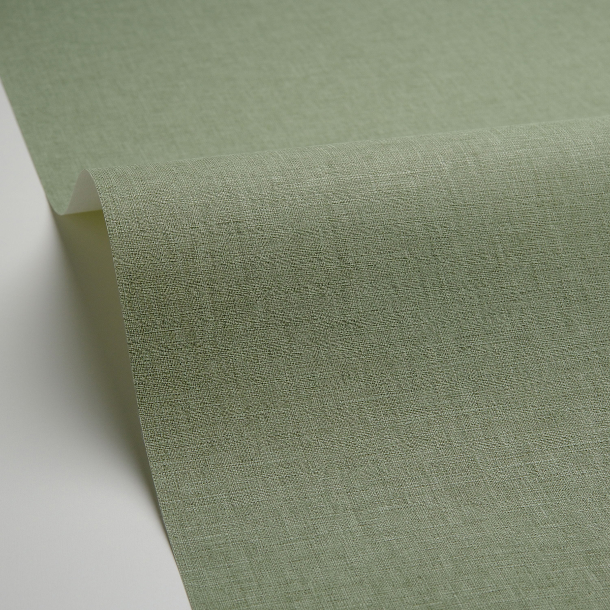 Papier peint Faux Uni Tissage vert sauge - Graphic de Casélio | Réf. GPC103227602