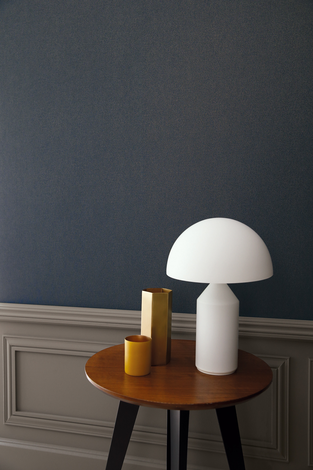 Papier peint Faux Uni Aleph bleu nuit - Delta de Casamance | Réf. CAS-B72123168