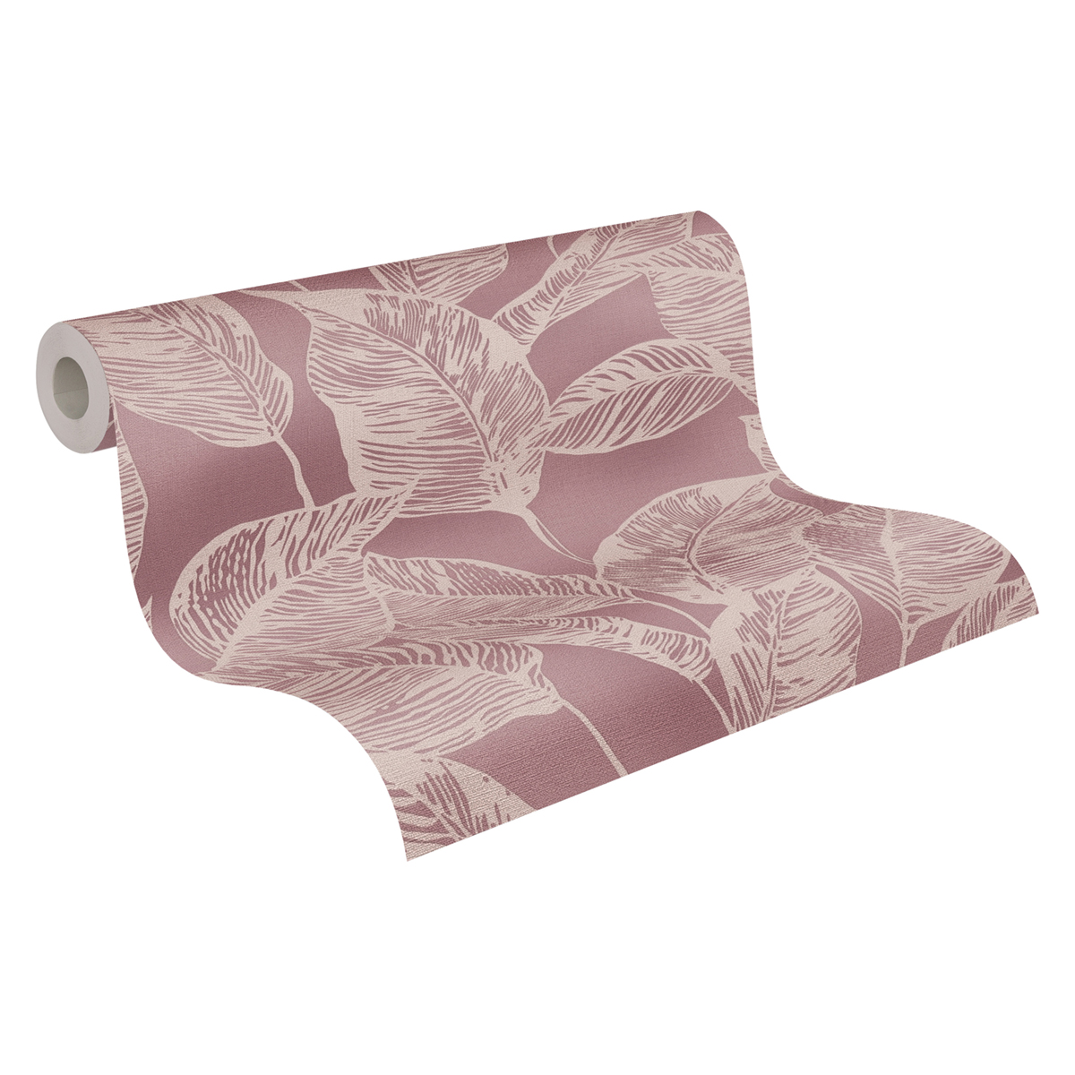 Papier peint Feuilles Stylisées Leaves lilas - Natural Living d'A.S. Création AMB4 | Réf. AS-386634