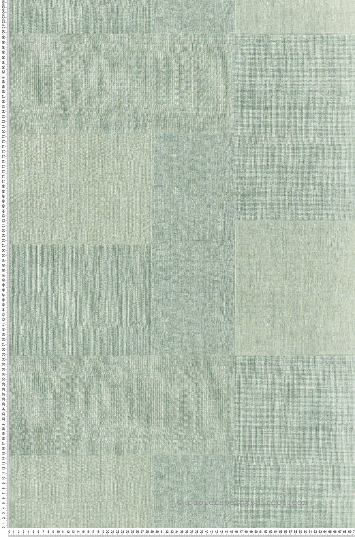 Papier peint Faux uni Rectangle Tissé Mestizo vert amande - Casa Azul de Casamance | Réf. CAS-76321324