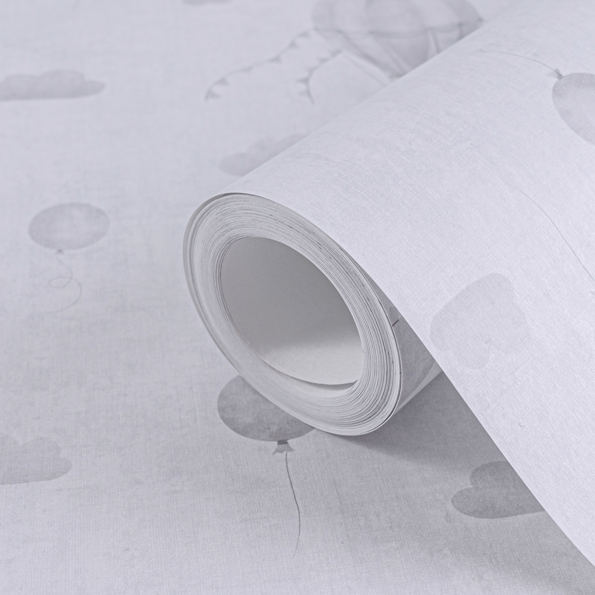 Papier peint Montgolfière Enfant gris - Lilly & Luis d'A.S. Création AMB7 | Réf. AS-770772