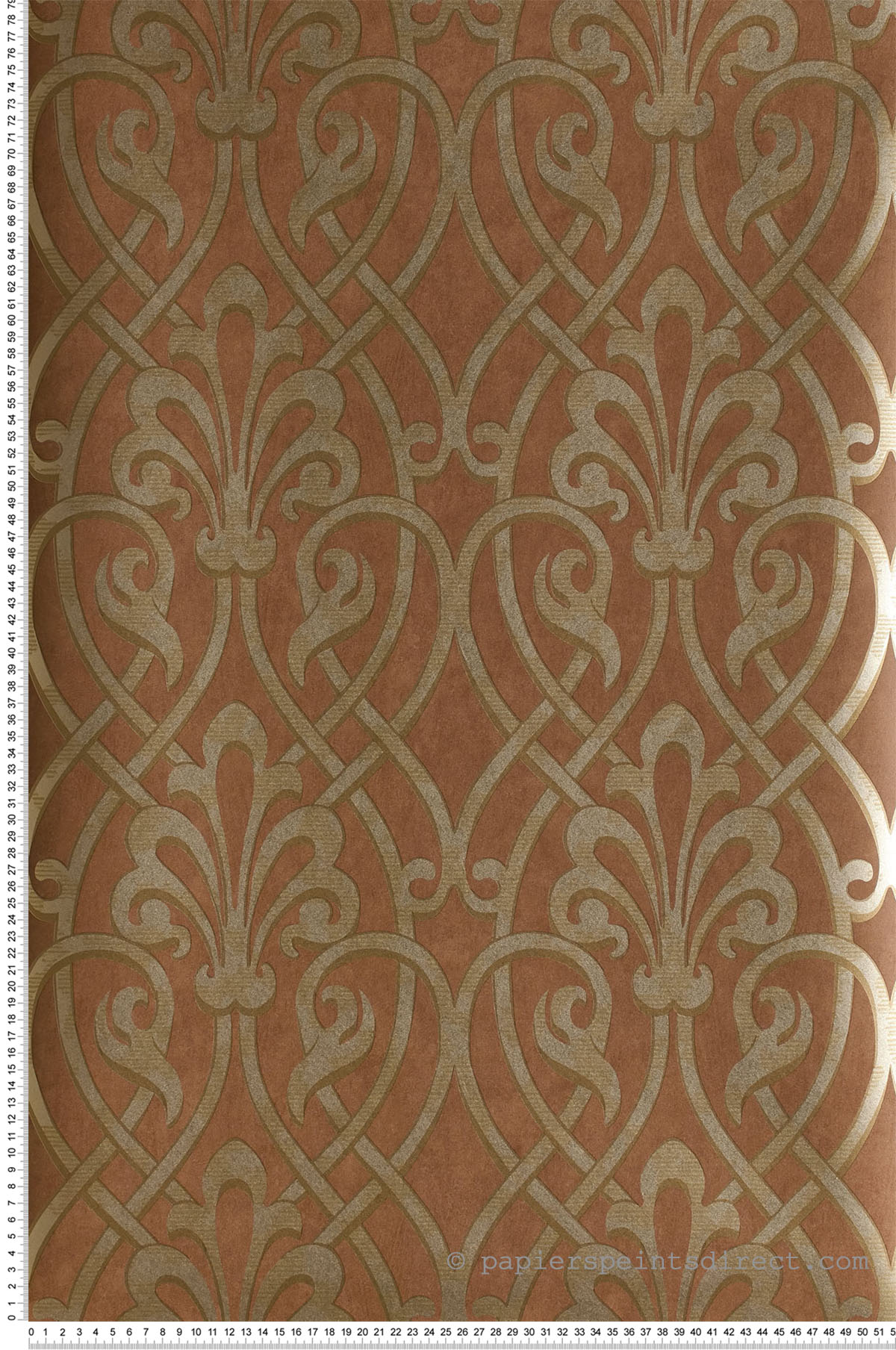Papier peint Brook Street Etruscan - Collection London Wallpapers V de Little Greene