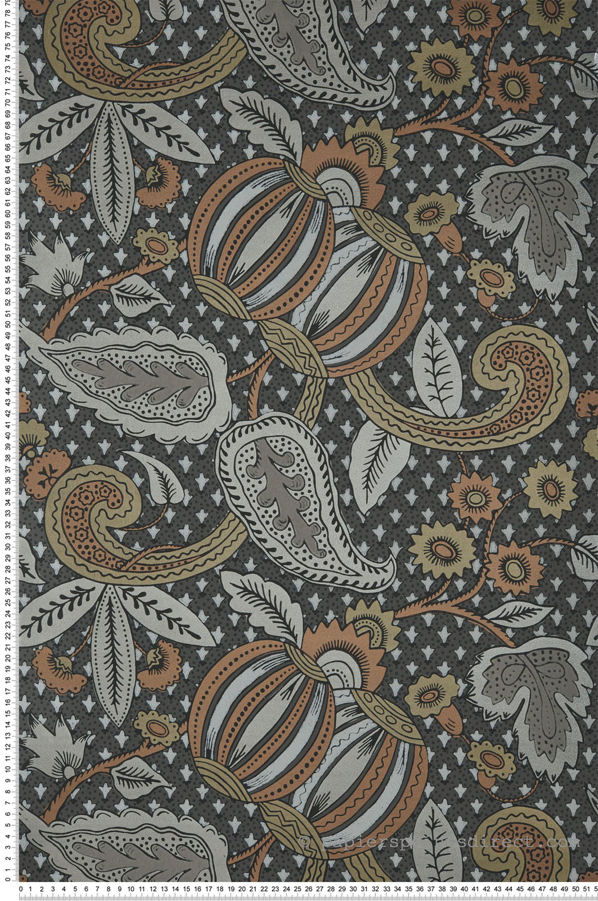 Papier peint cachemire Pomegranate Prophet - National Trust Papers de Little Greene | Réf. 0245POPROPH