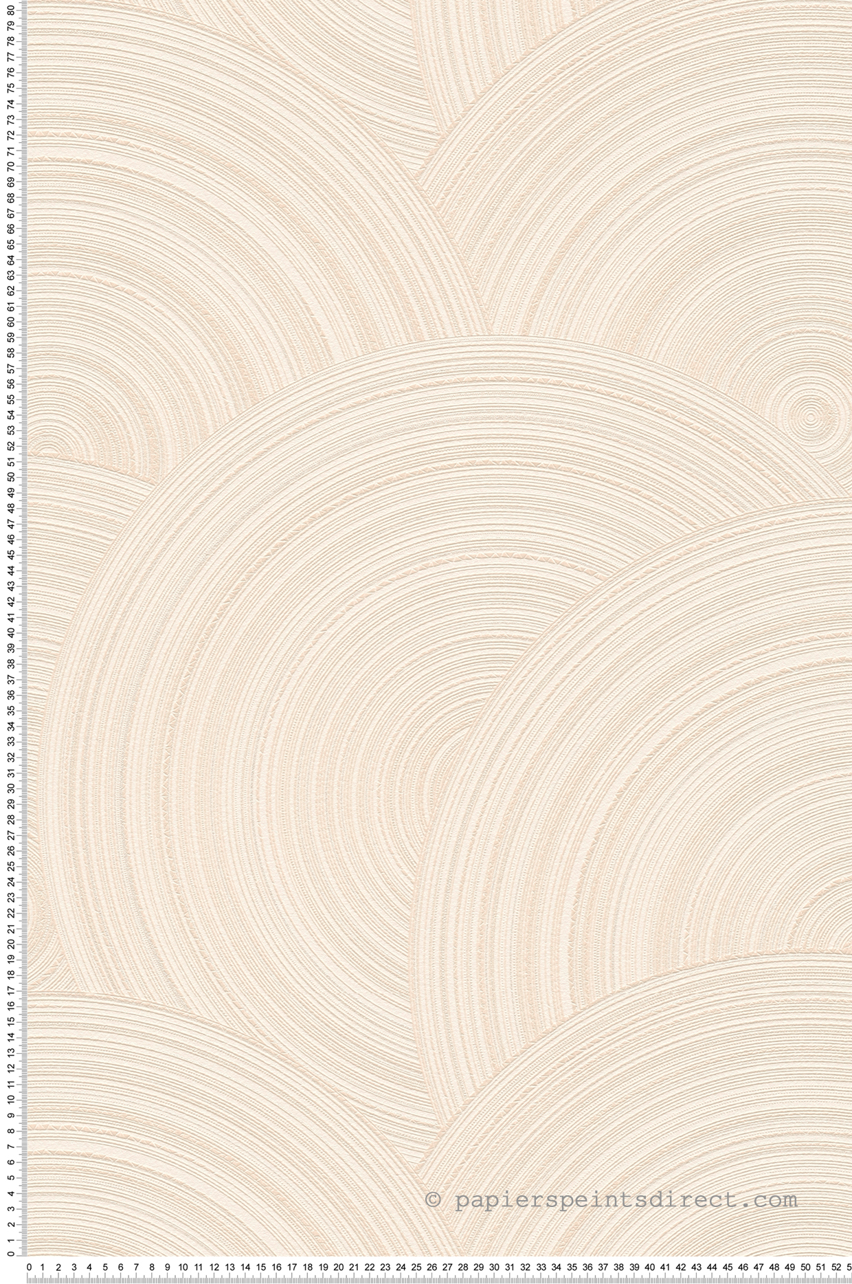 Papier peint Cercle Ethnique crème et argenté - My Home My Spa d'A.S. Création | Réf. SP15866