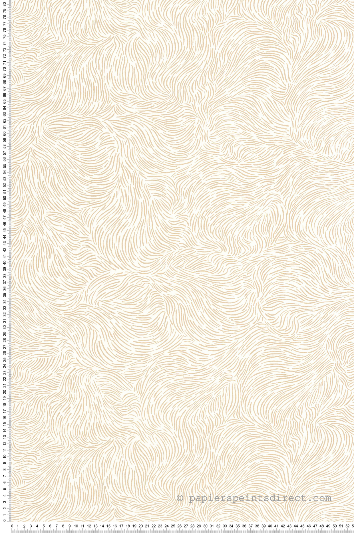 Papier peint Ondulations Graphiques Storm blanc doré - Moonlight 3 de Casélio | Réf. MNL3107060222