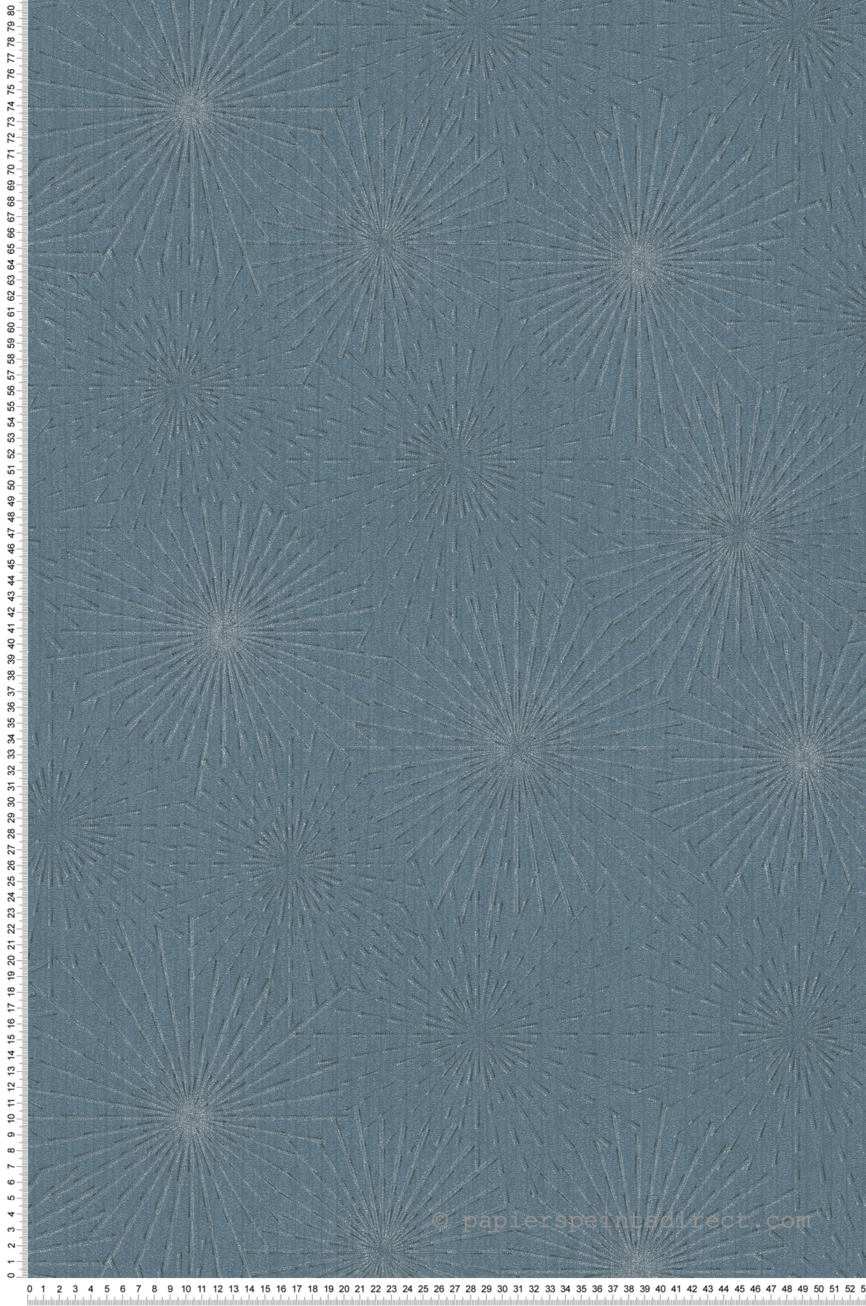 Papier peint Etoile d'Artifice Stars bleu argenté - The BOS d'A.S. Création | Réf. AS-388182