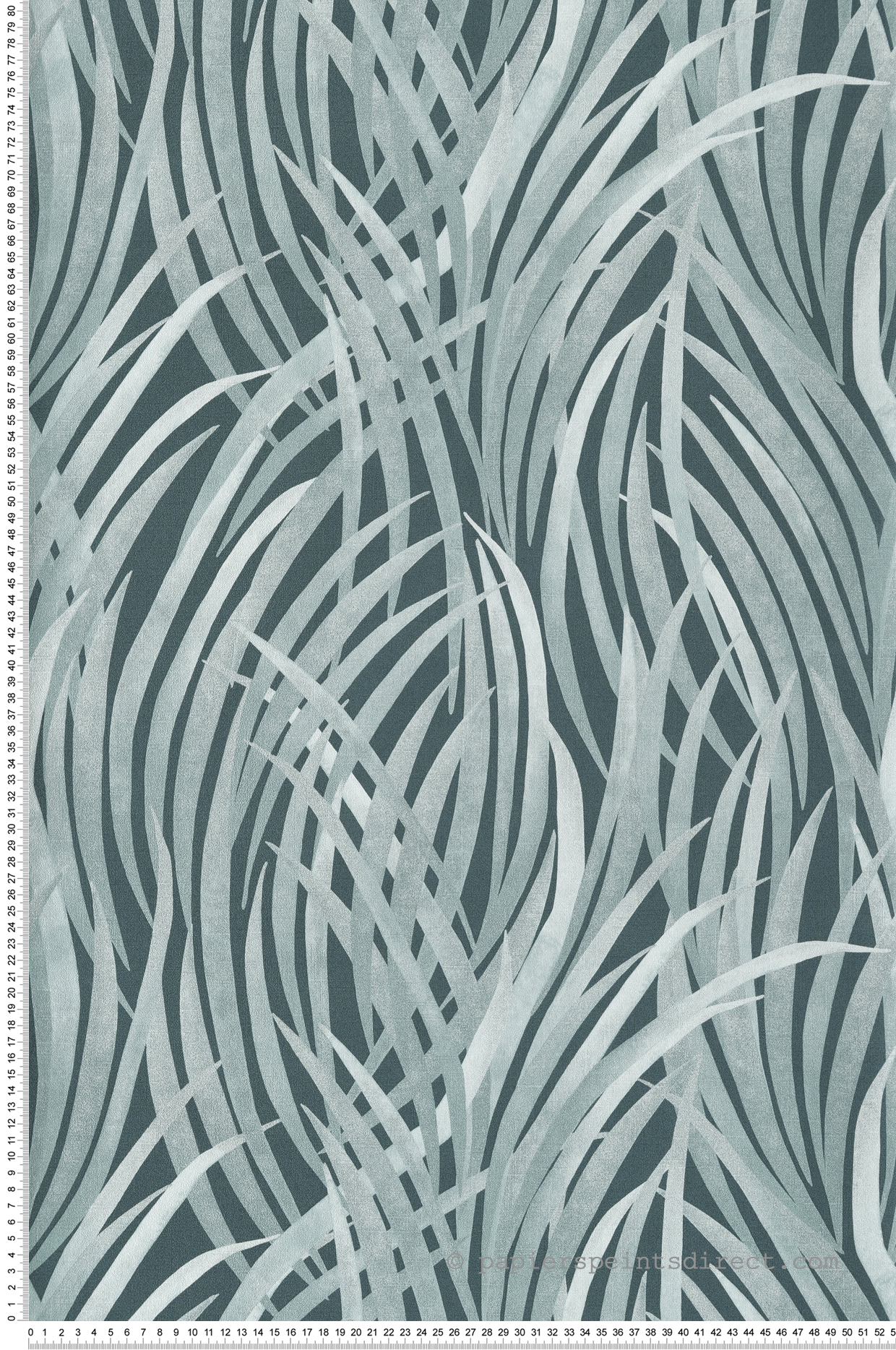 Papier Peint Herbe Adelia vert foncé - Botanique d'Ugépa | Réf. UGP-M64514