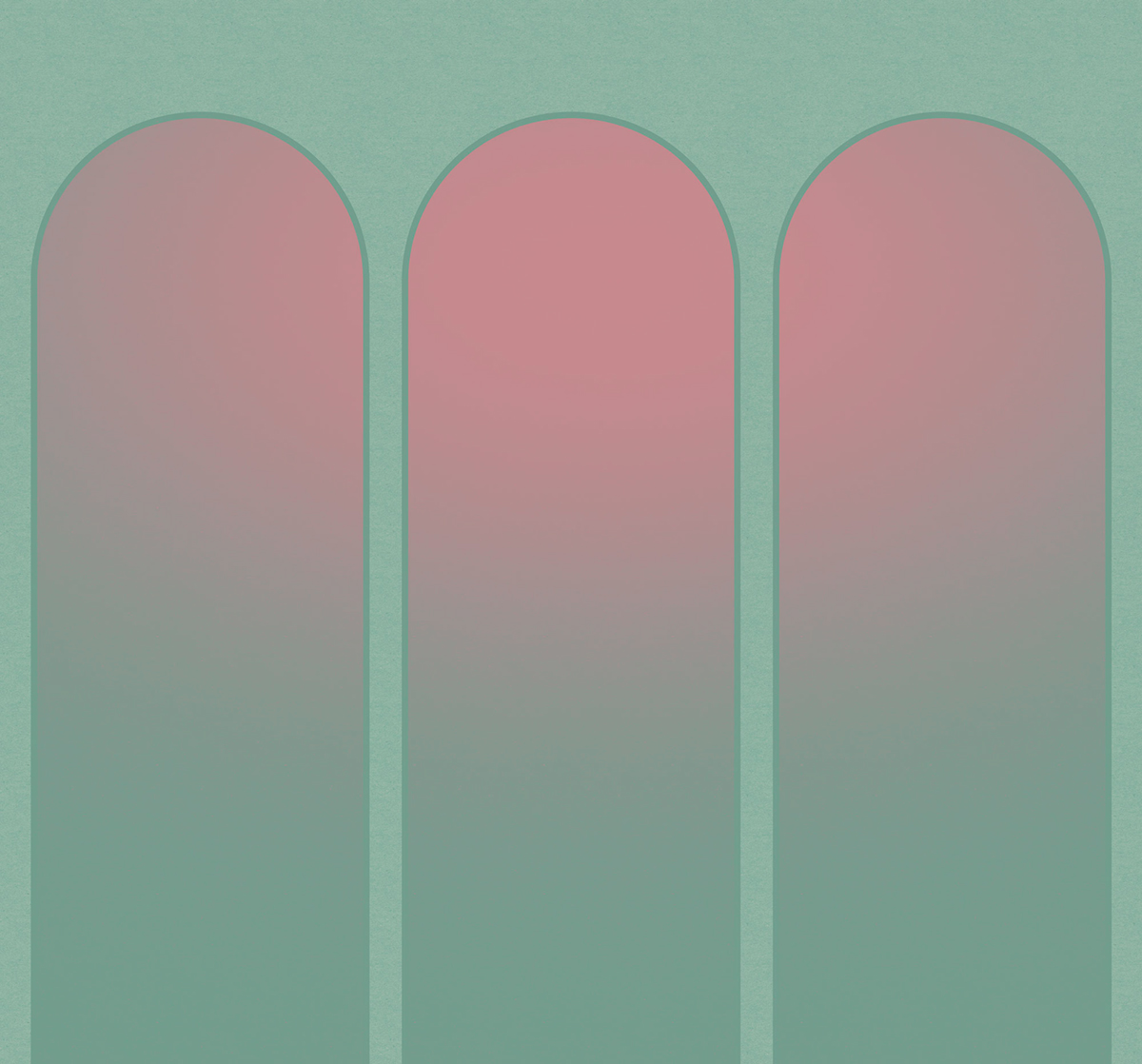 Papier peint panoramique Arcade Temple - Papier Peint Komar Bauhaus