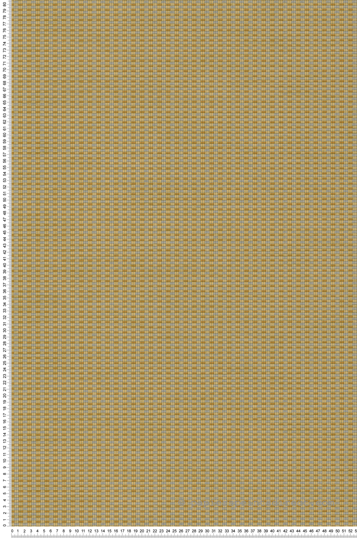 Papier peint Tissage Weavy jaune - Five o'clock de Casadeco | Réf. FOCL85822469