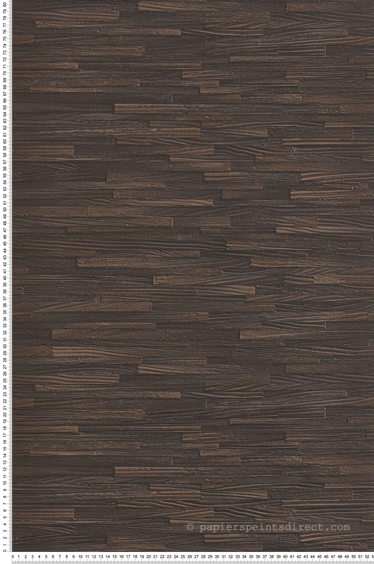 Papier peint Lame Bois chocolat - Architexture de Montecolino | Réf. MC-AZ57725