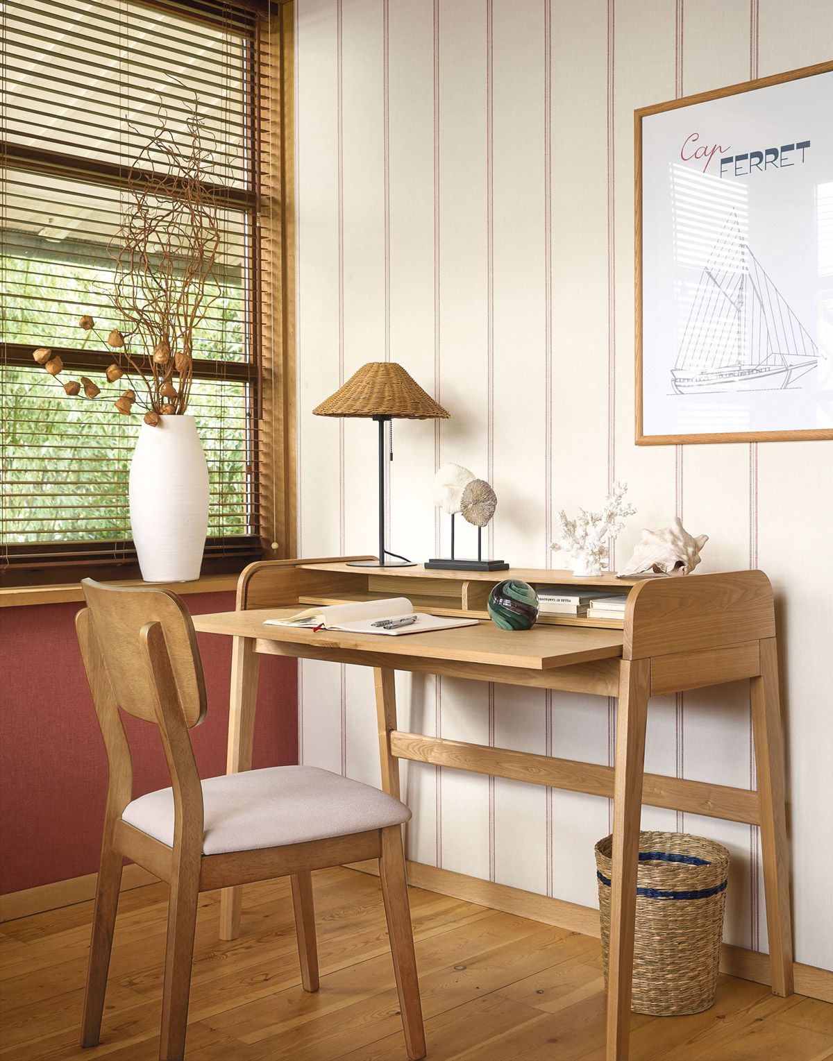 Affiche Voilier du Cap Ferret 50x70 bleu marine - Seaside de Casadéco | Réf. SEAS201656504