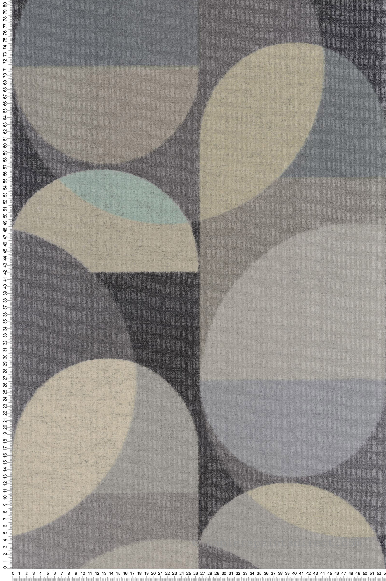 Papier peint Bulle Lumière Abby anthracite kaki - Carnaby Street de Casadéco | Réf. CARN200491109