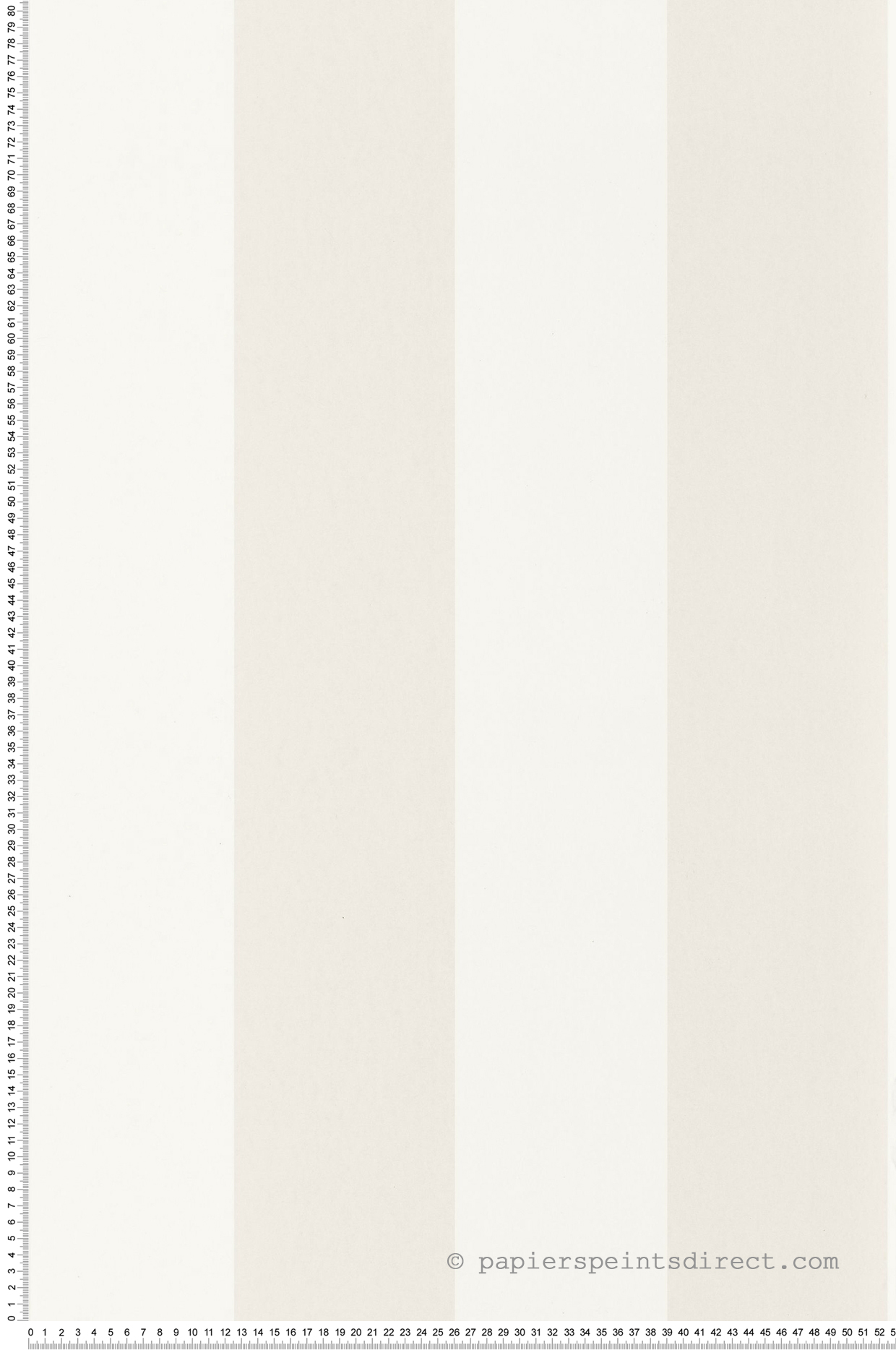 Papier peint Grande Rayure Bruges lin - Les Rayures de Casadéco | Réf. RAYS88011254