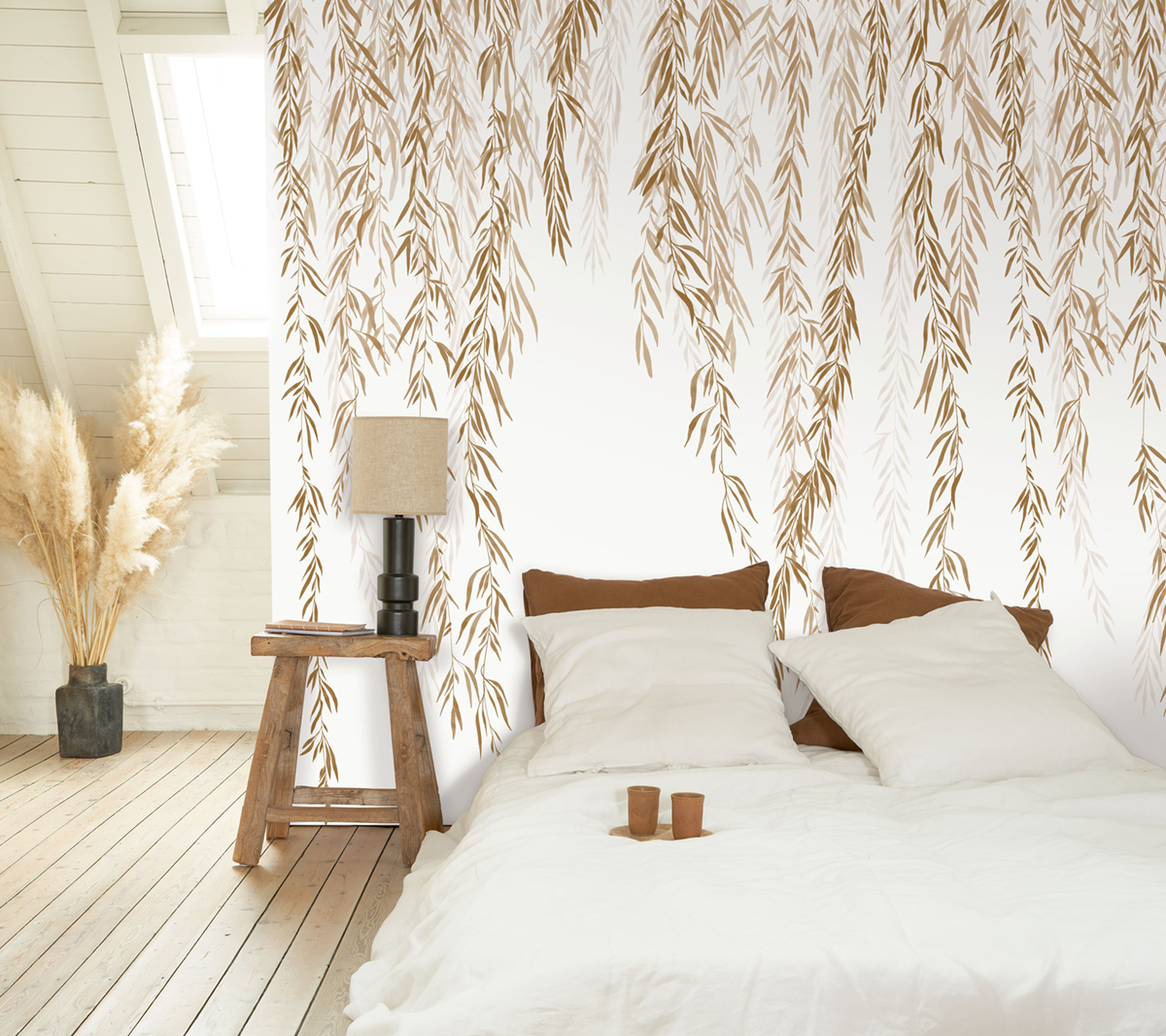 Papier peint panoramique Feuillage Murmures d'Automne S camel 200X250 - Wonderwalls 2 de Casadéco | Réf. WDWD200152705