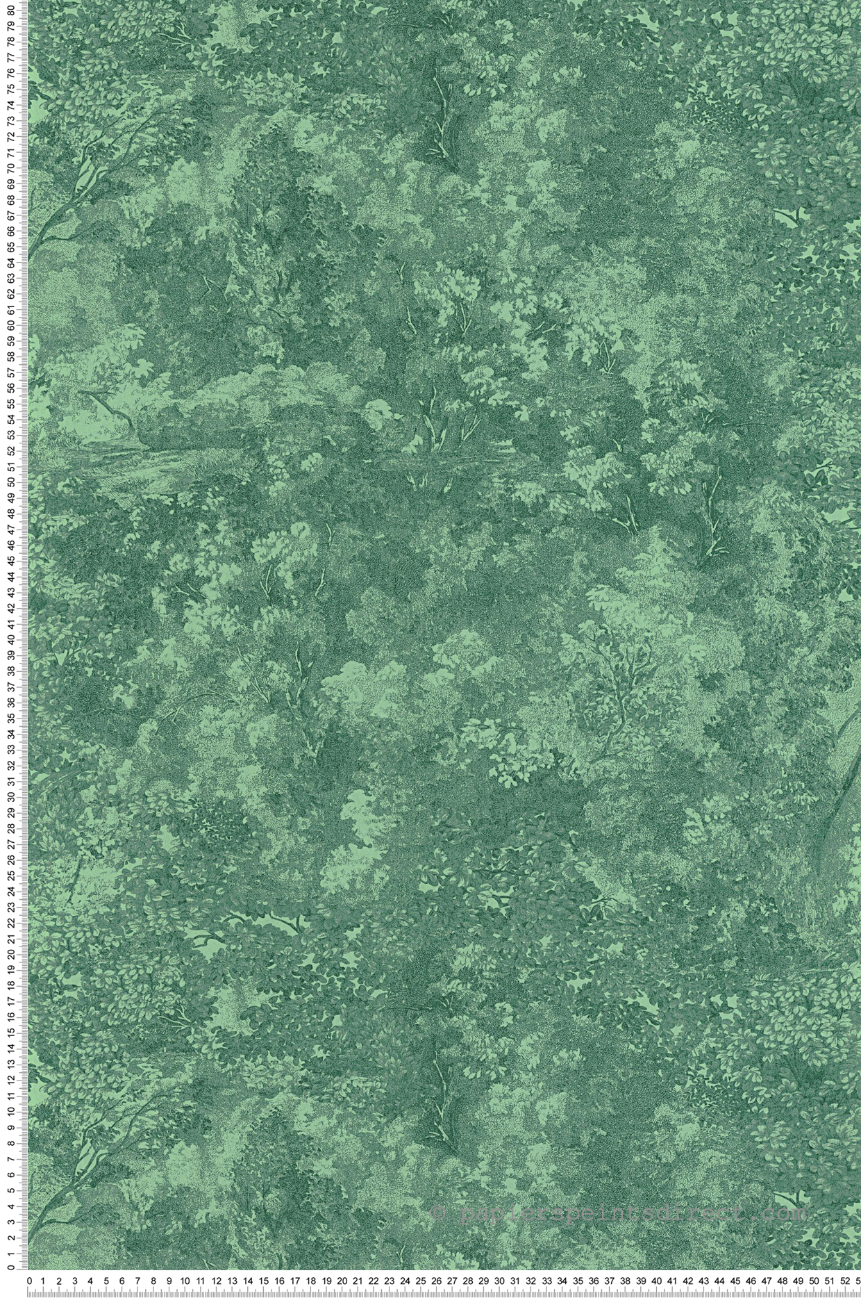 Papier peint Forêt Canopée vert forêt - Voyage Onirique de Casadéco | Réf. ONIR87247855