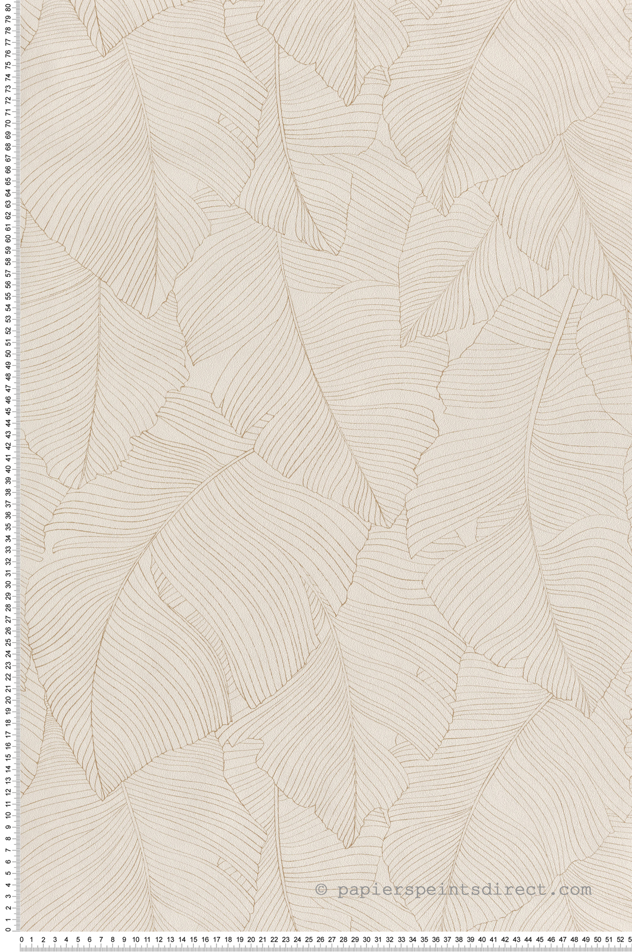 Papier peint Feuillage Vegetalia beige brun - Borneo de Casélio | Réf. BORN106502017