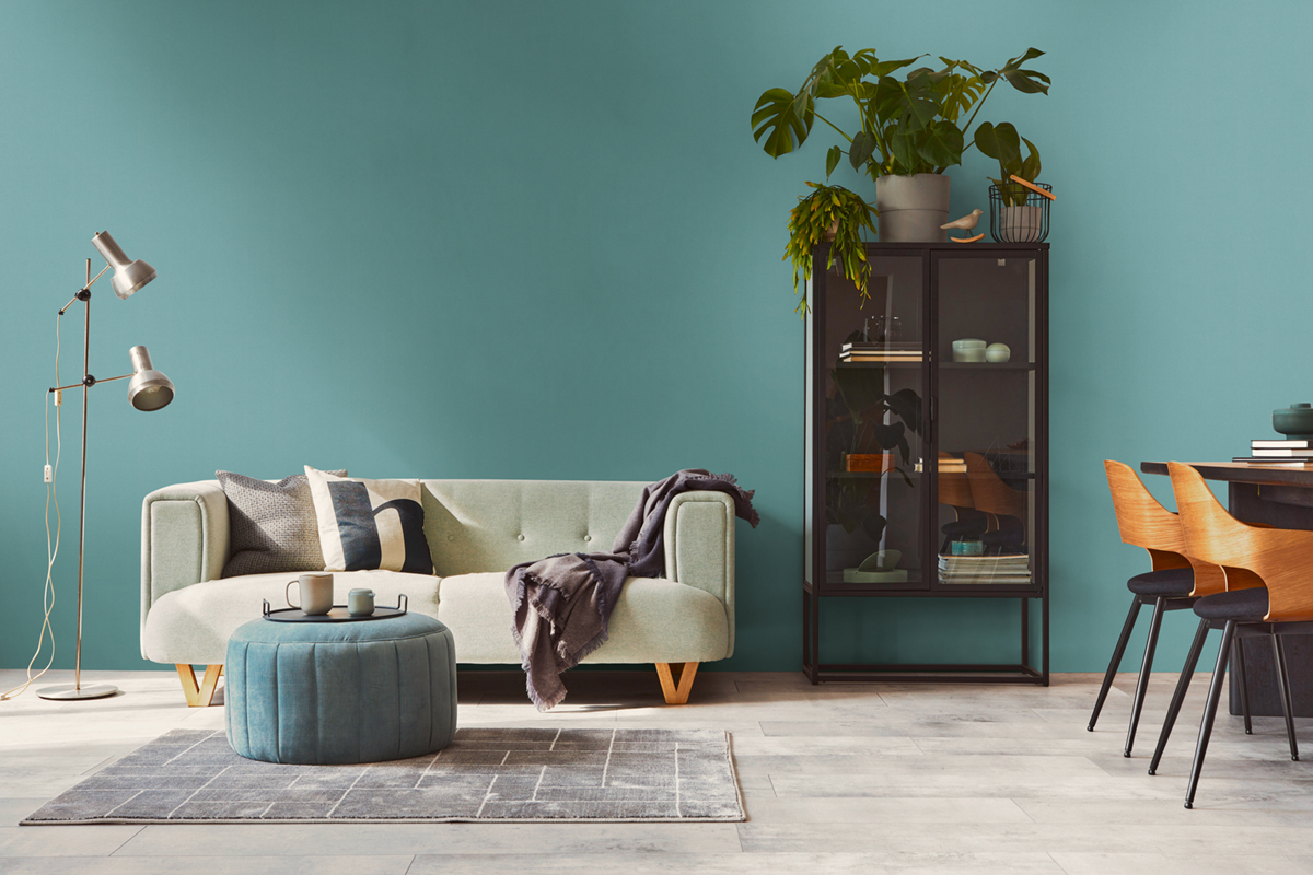 Papier peint Uni Toile turquoise - Pure Elegance d'A.S. Création | Réf. AS-397836